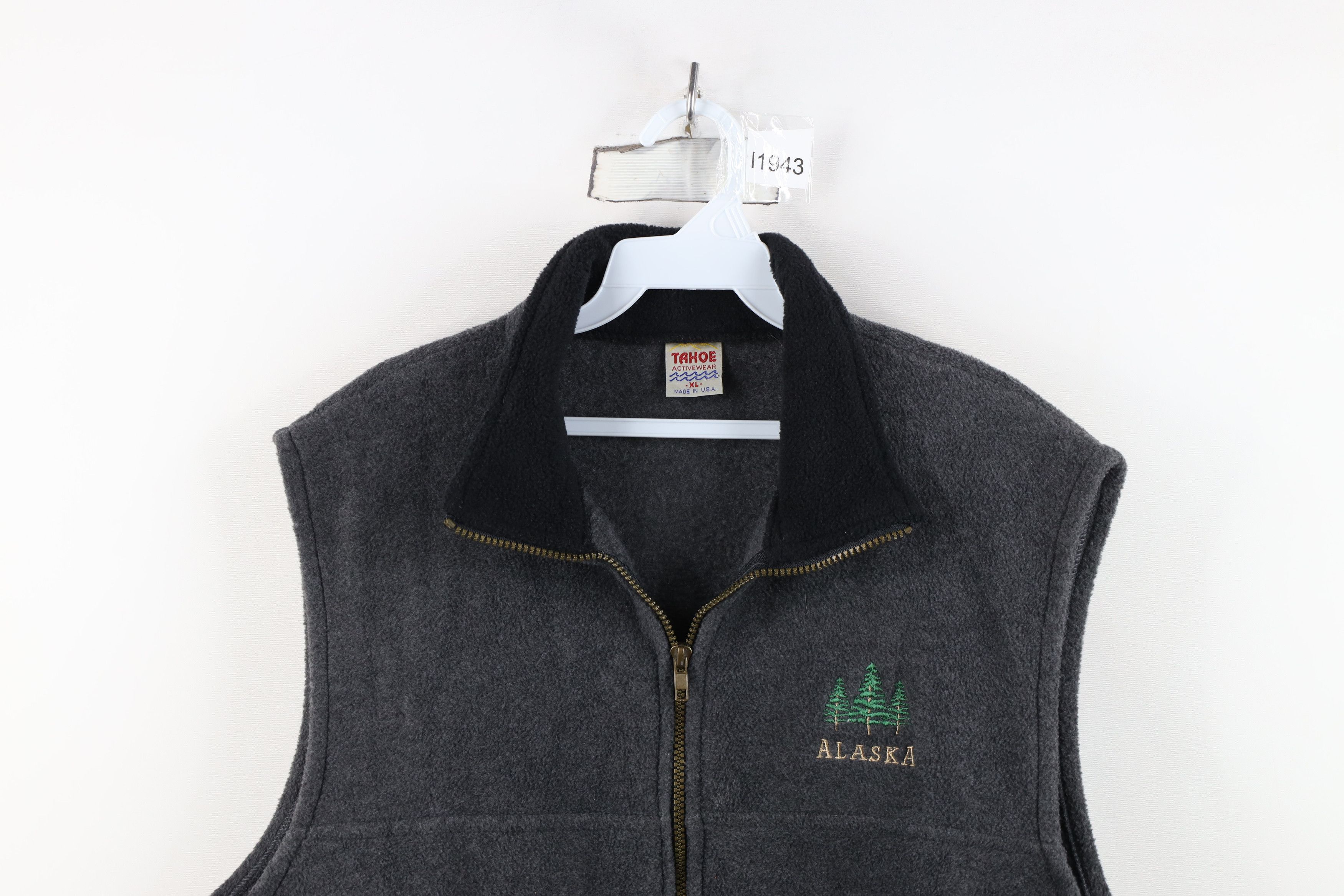 Vintage Vintage 90s Streetwear Fleece Full Zip Vest Jacket USA Size US XL / EU 56 / 4 - 2 Thumbnail