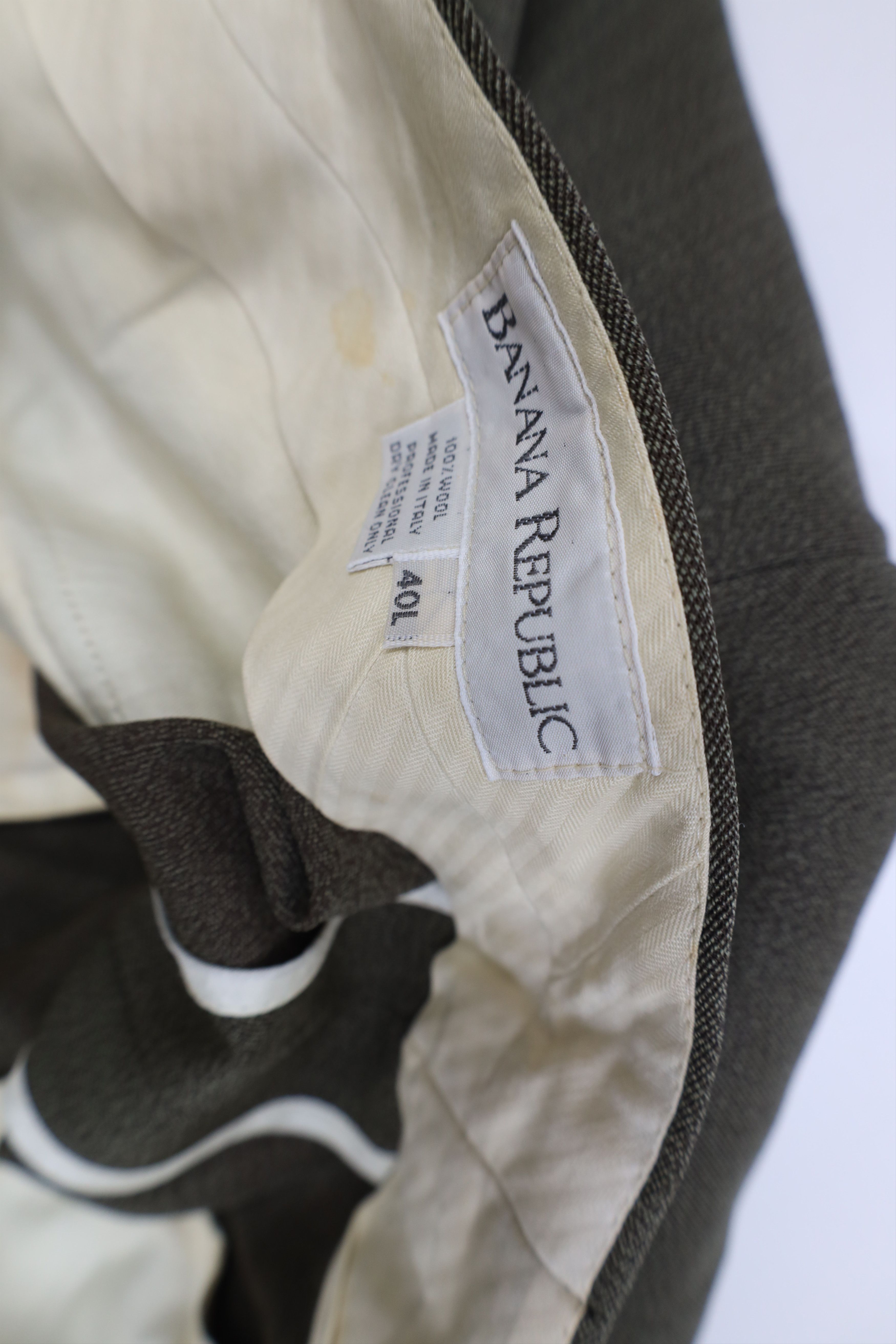 Banana Republic Vintage 90s Banana Republic Wool Knit Wide Leg Chino Pants Size US 40 / EU 56 - 7 Thumbnail