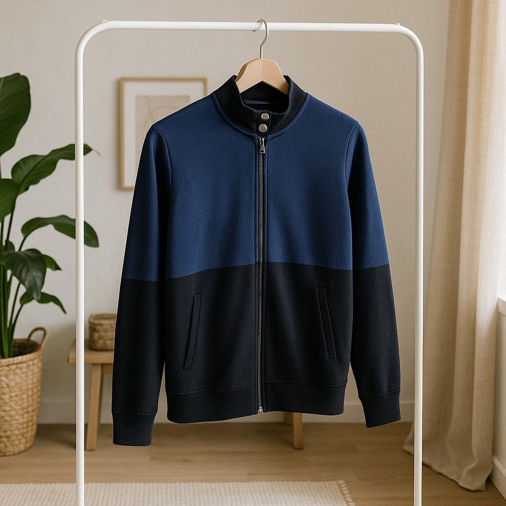 Other Belford Pima Cotton Snap Funnel Jacket Blue Womens Medium Size M / US 6-8 / IT 42-44 - 1 Thumbnail