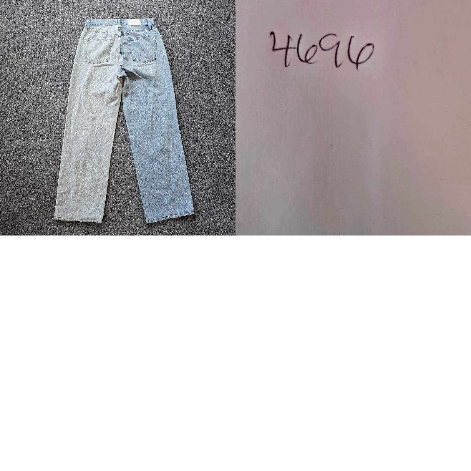 Pistola Pistola Jeans Womens 25 Blue Straight Jeans Distressed Grunge 5-Pocket Denim Wide Leg Colorblocked Regular Car Size 42" / US 20 - 9 Thumbnail