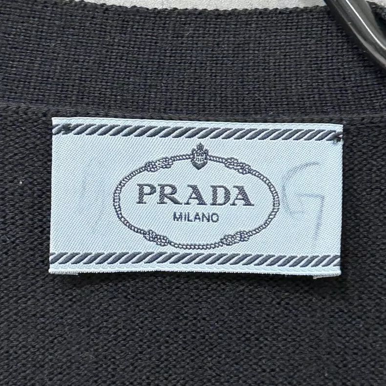 Prada Black Wool Knit Cardigan by Prada-2506 Size US S / EU 44-46 / 1 - 6 Thumbnail