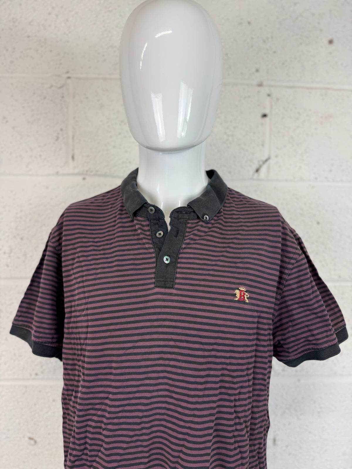 Baracuta Baracuta Men's Striped Polo Shirt Size 2XL Size US XXL / EU 58 / 5 - 3 Thumbnail