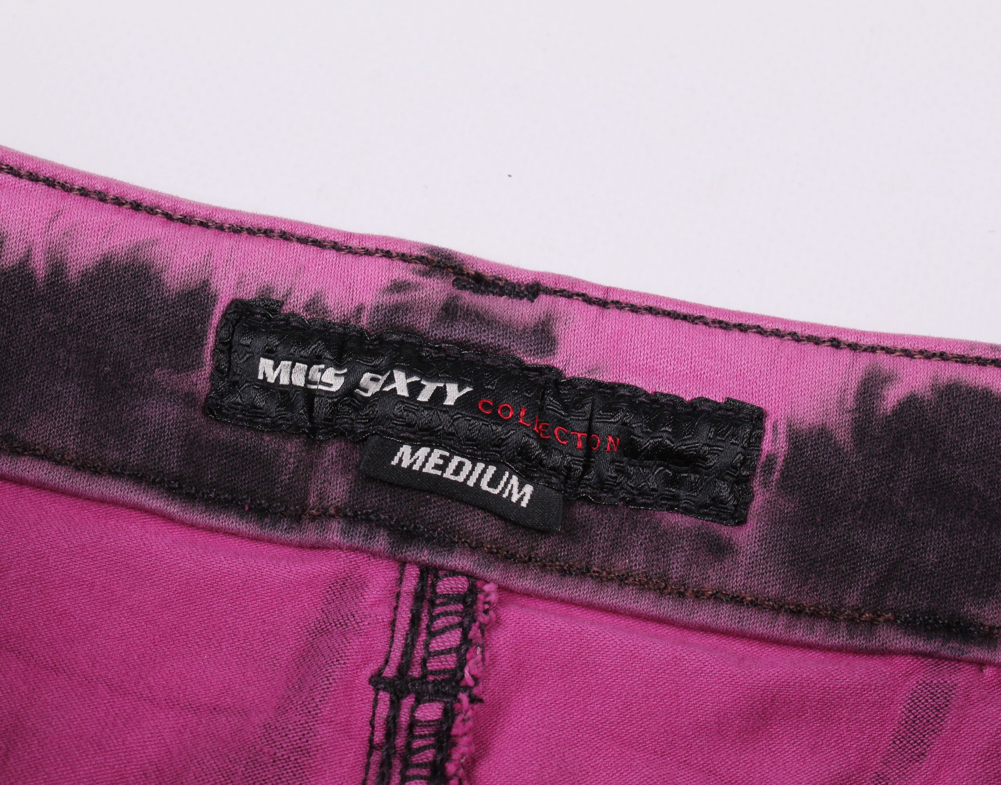 Miss Sixty × Vintage Miss Sixty Y2K Tie Dye Punk Grunge Mini Skirt Size 30" / US 8 / IT 44 - 3 Thumbnail
