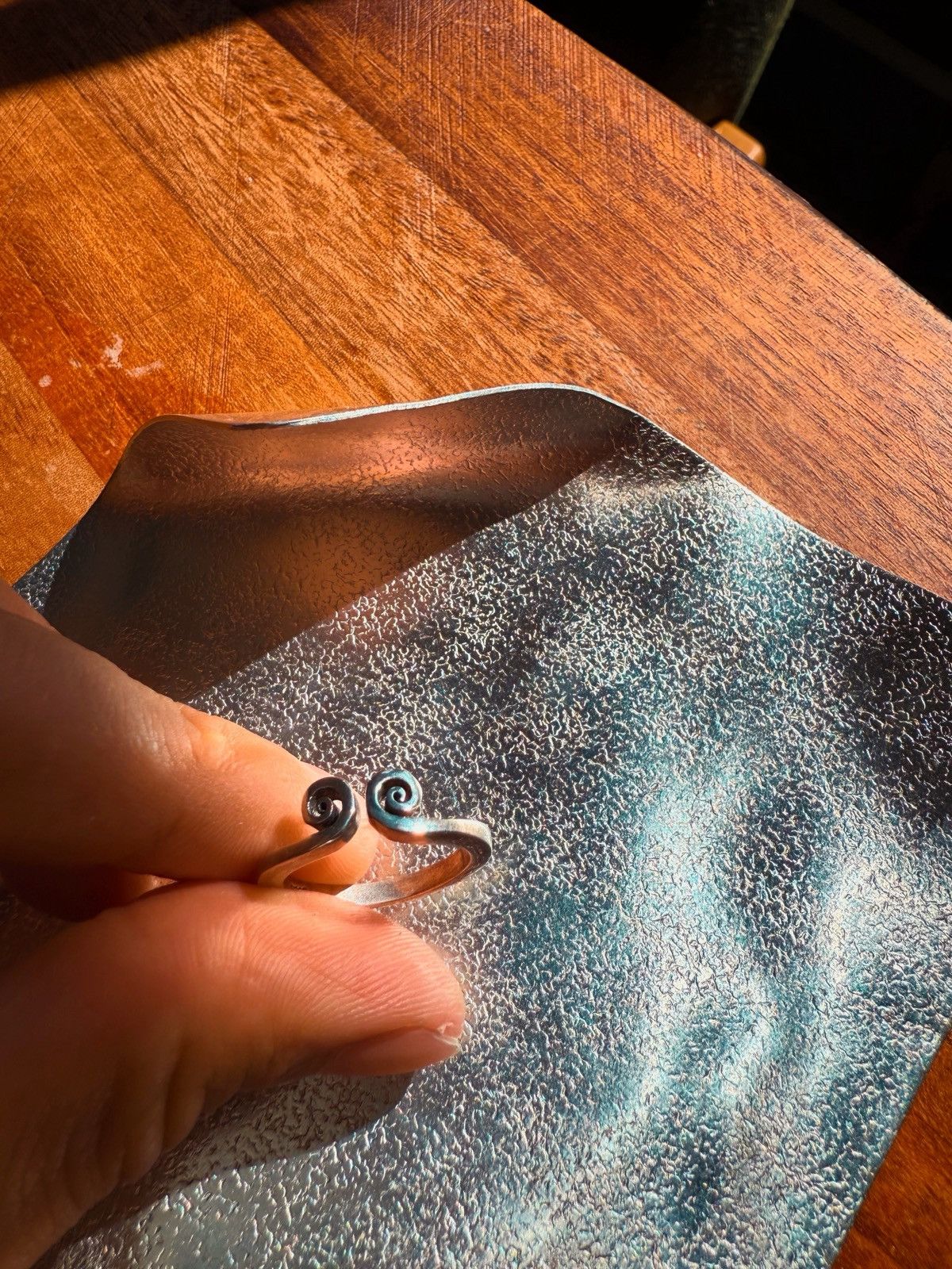 Other Vintage Sterling Silver Adjustable Spiral Wrap Ring – Swirl Size ONE SIZE - 1 Thumbnail