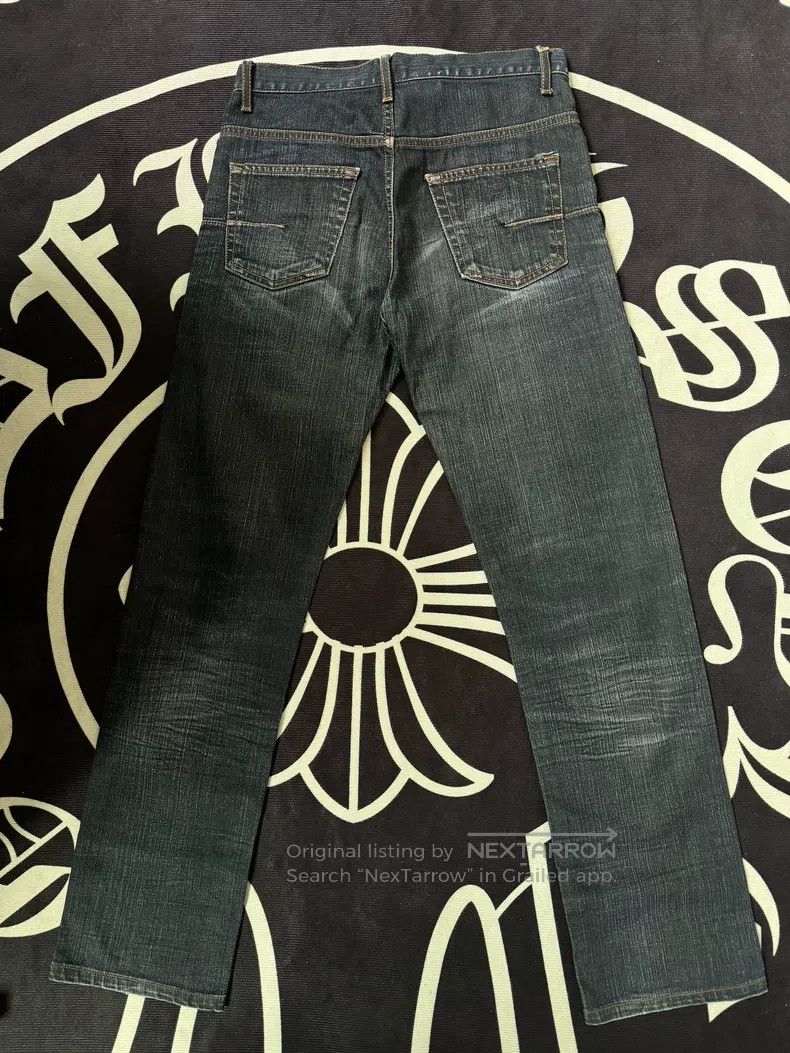 Dior Dior Deep Blue Demon Claw Catwhisker Washed Denim Jeans Size US 29 - 4 Thumbnail