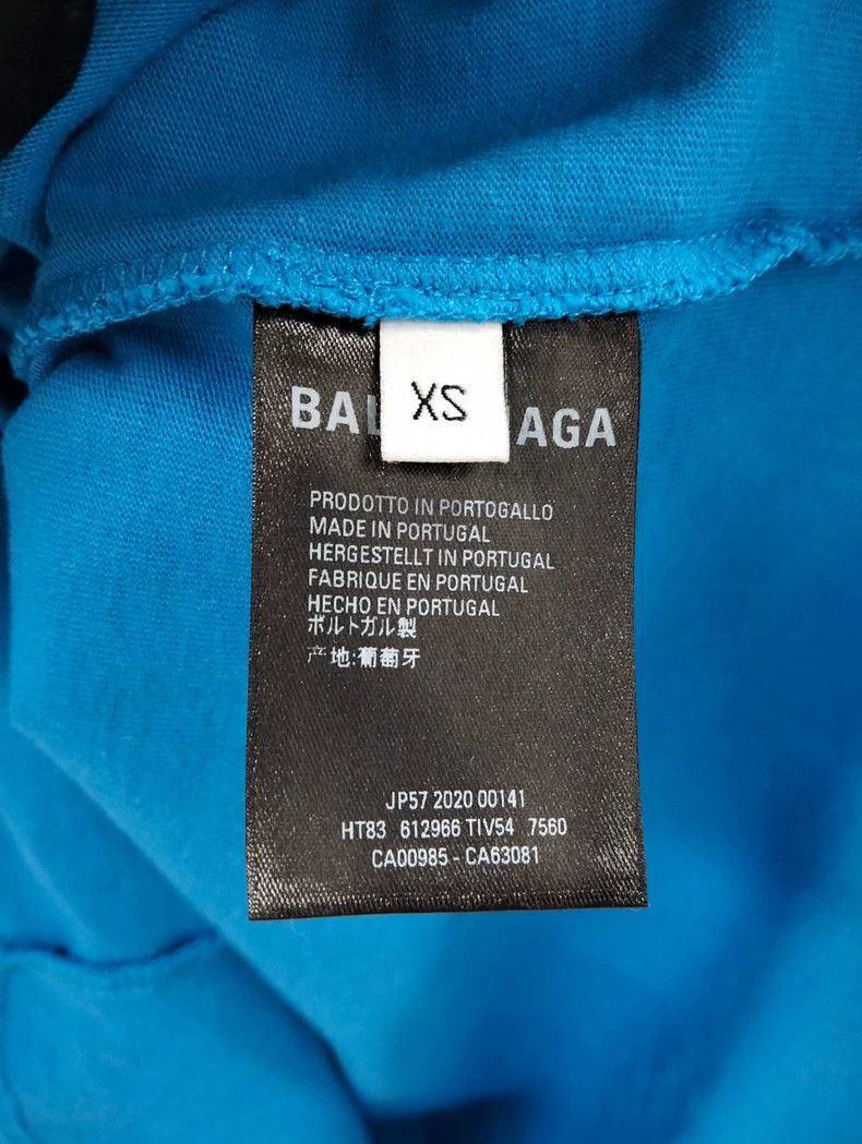 Balenciaga Balenciaga Blue letter logo short sleeve 2501-Nextarrow Size US XS / EU 42 / 0 - 4 Thumbnail