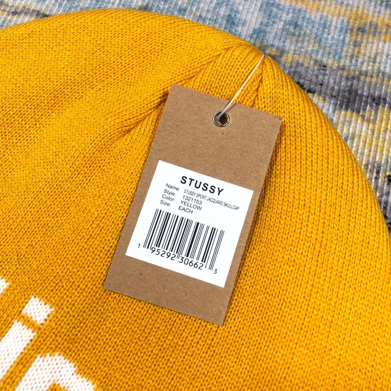 Stussy × Vintage Stussy Sport Jacquard Skullcap Beanie Size ONE SIZE - 5 Thumbnail