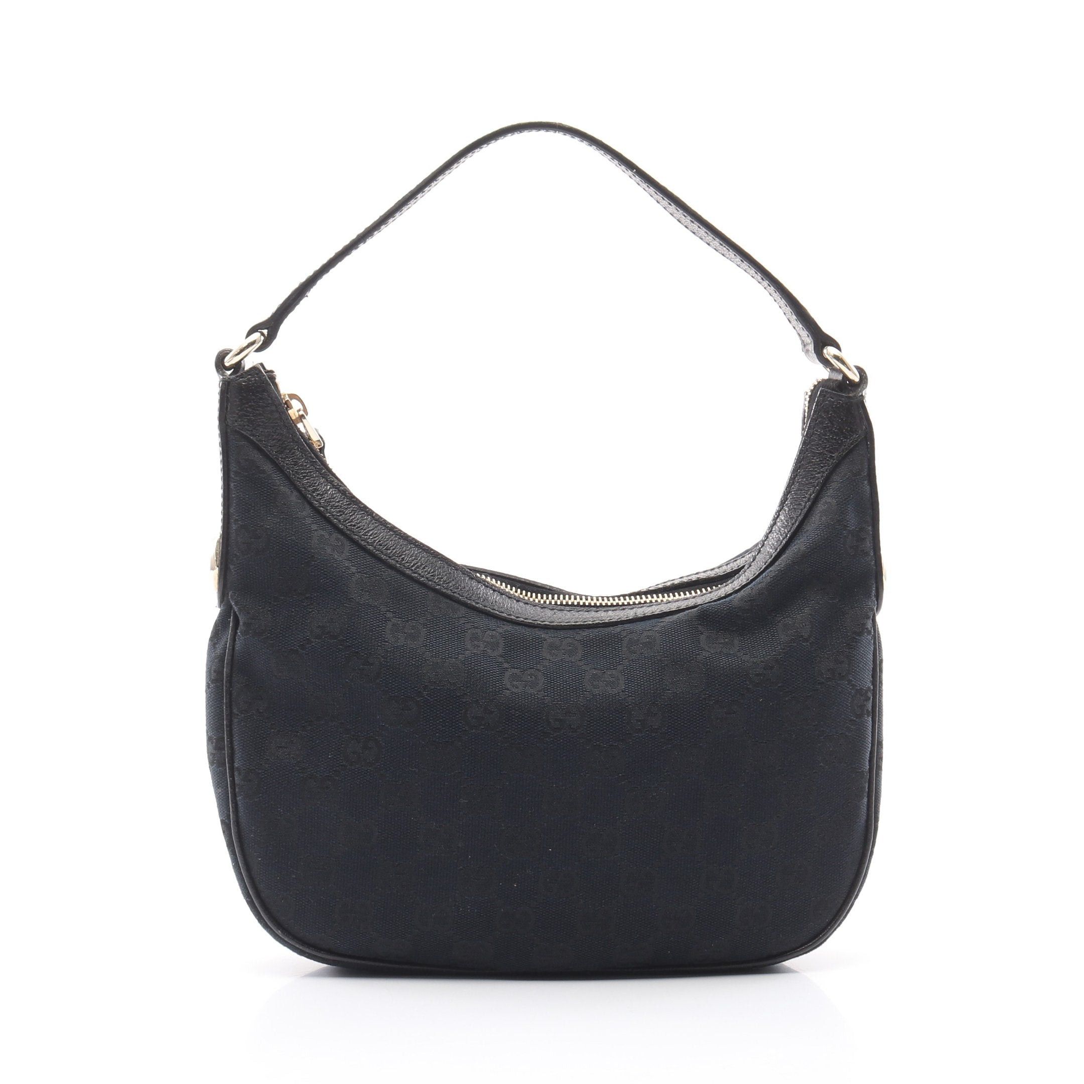 Gucci Gucci Gg Canvas One Shoulder Bag Leather Black Size ONE SIZE - 1 Thumbnail