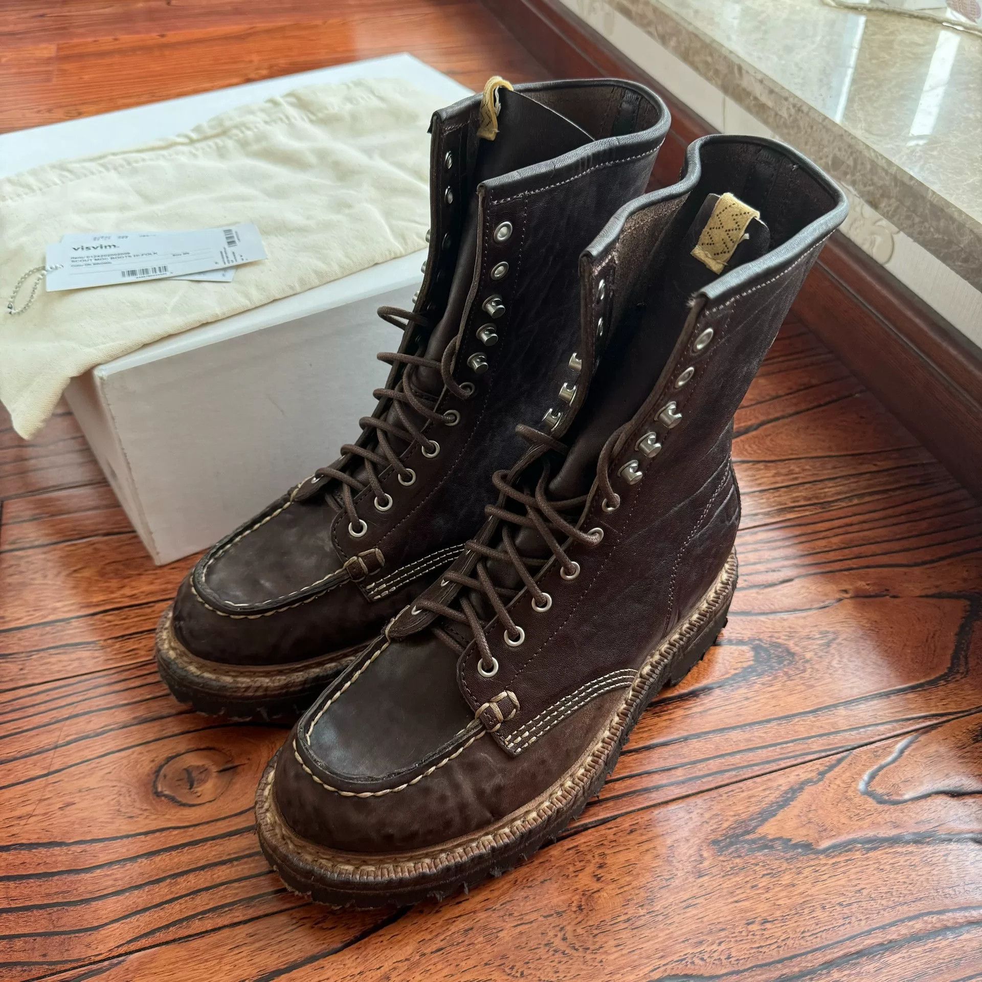 Visvim VISVIM SCOUT MOC BOOTS HI-FOLK Size US 8 / EU 41 - 1 Thumbnail