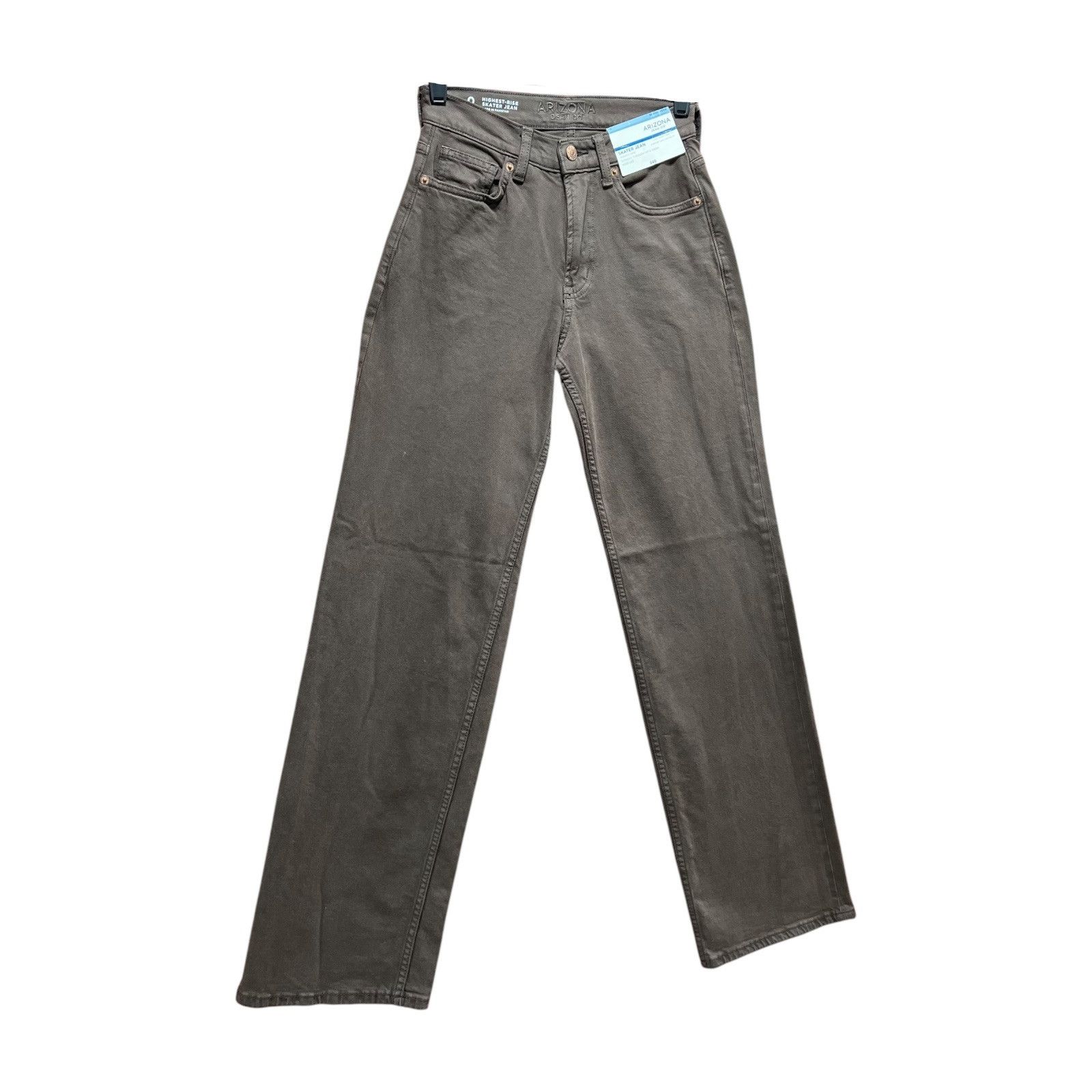 Arizona Jean Co. Arizona - Women's High-Rise Slouchy Skater Jeans Loose T Size 25" / US 0 / IT 36 - 11 Thumbnail