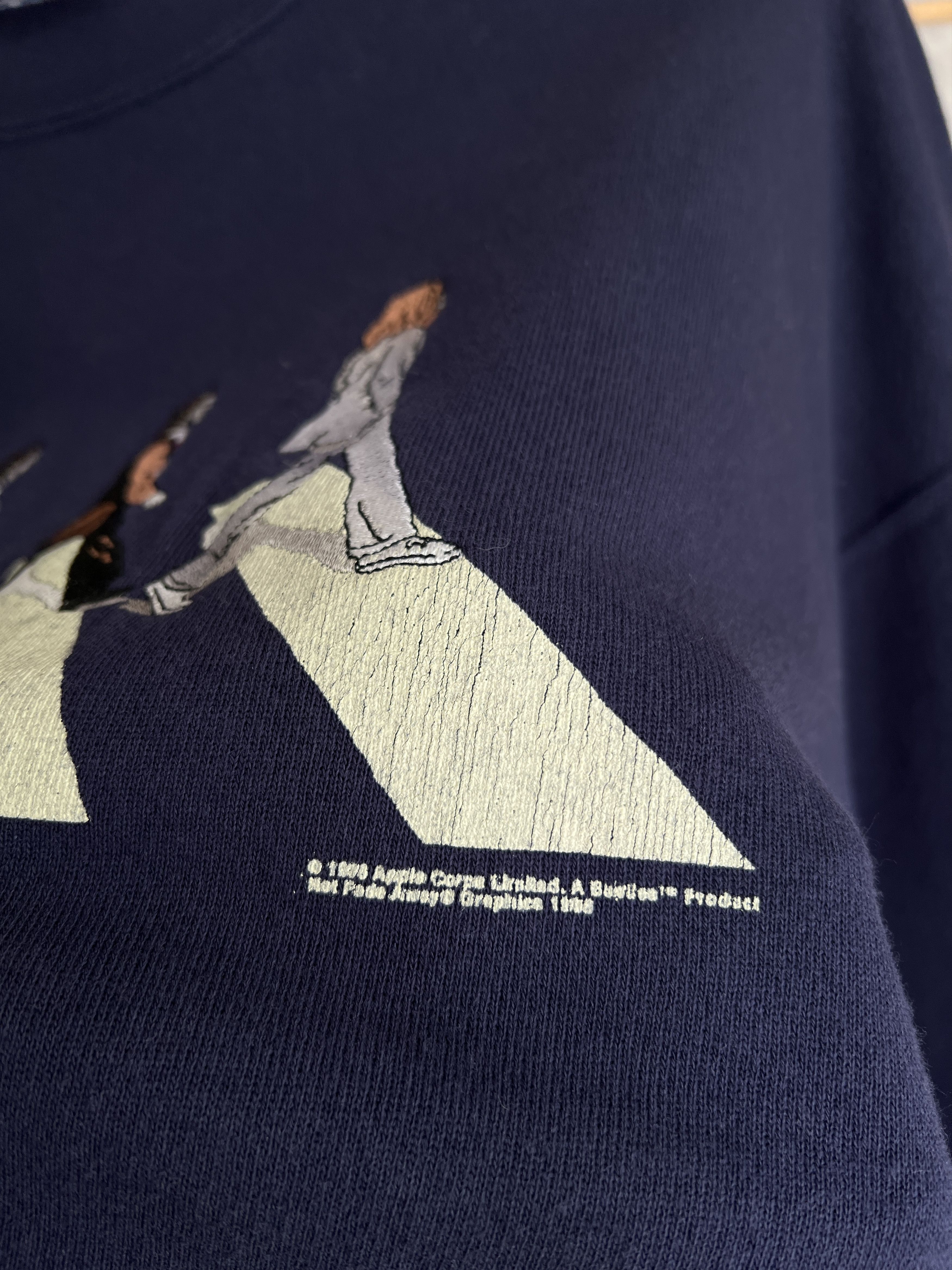 Delta The Beatles vintage 1980s embroidered sweatshirt Abbey Road Size US XL / EU 56 / 4 - 8 Thumbnail