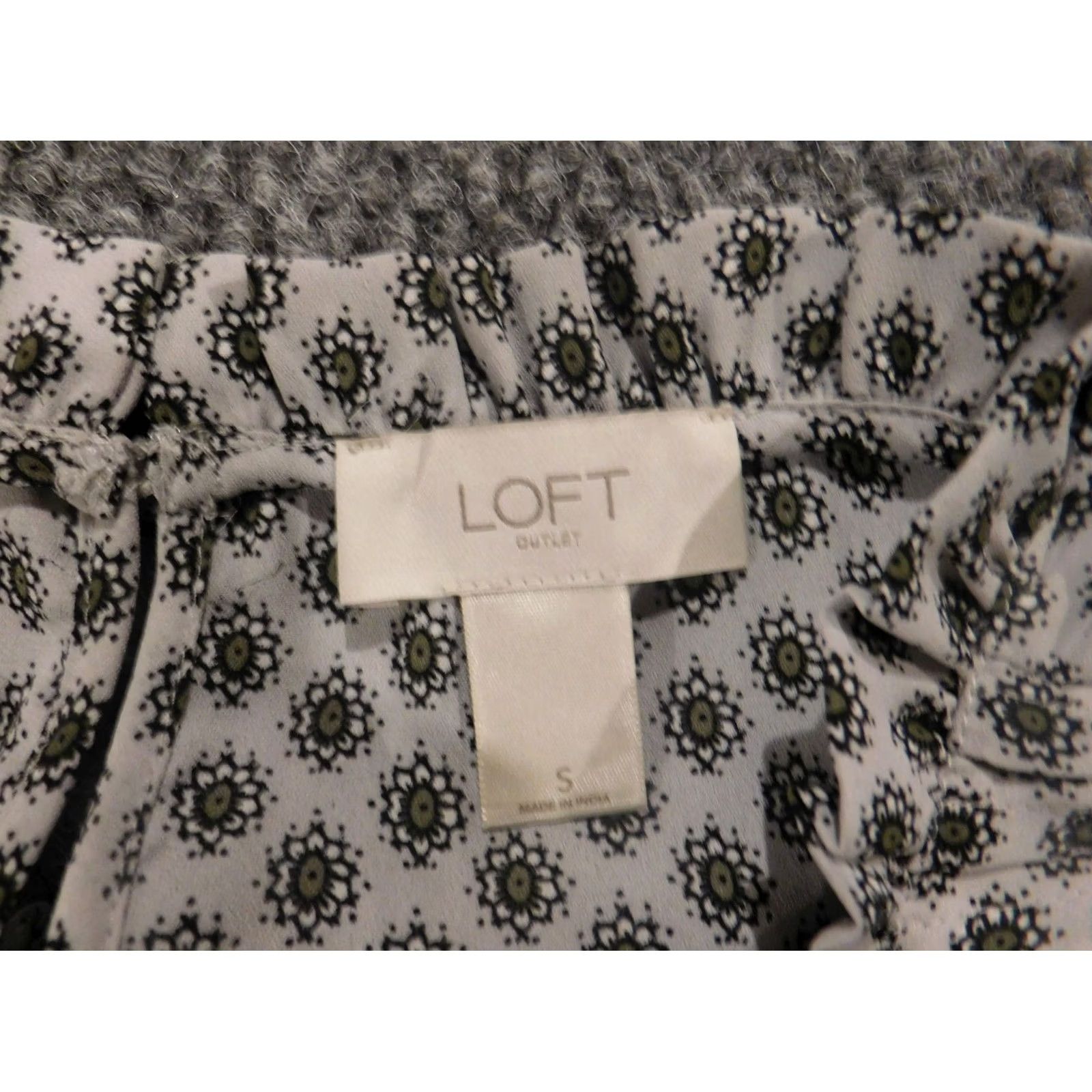 Ann Taylor Ann Taylor Loft Blouse Womens Small gray pullover tank outlet peplum top Size S / US 4 / IT 40 - 4 Thumbnail