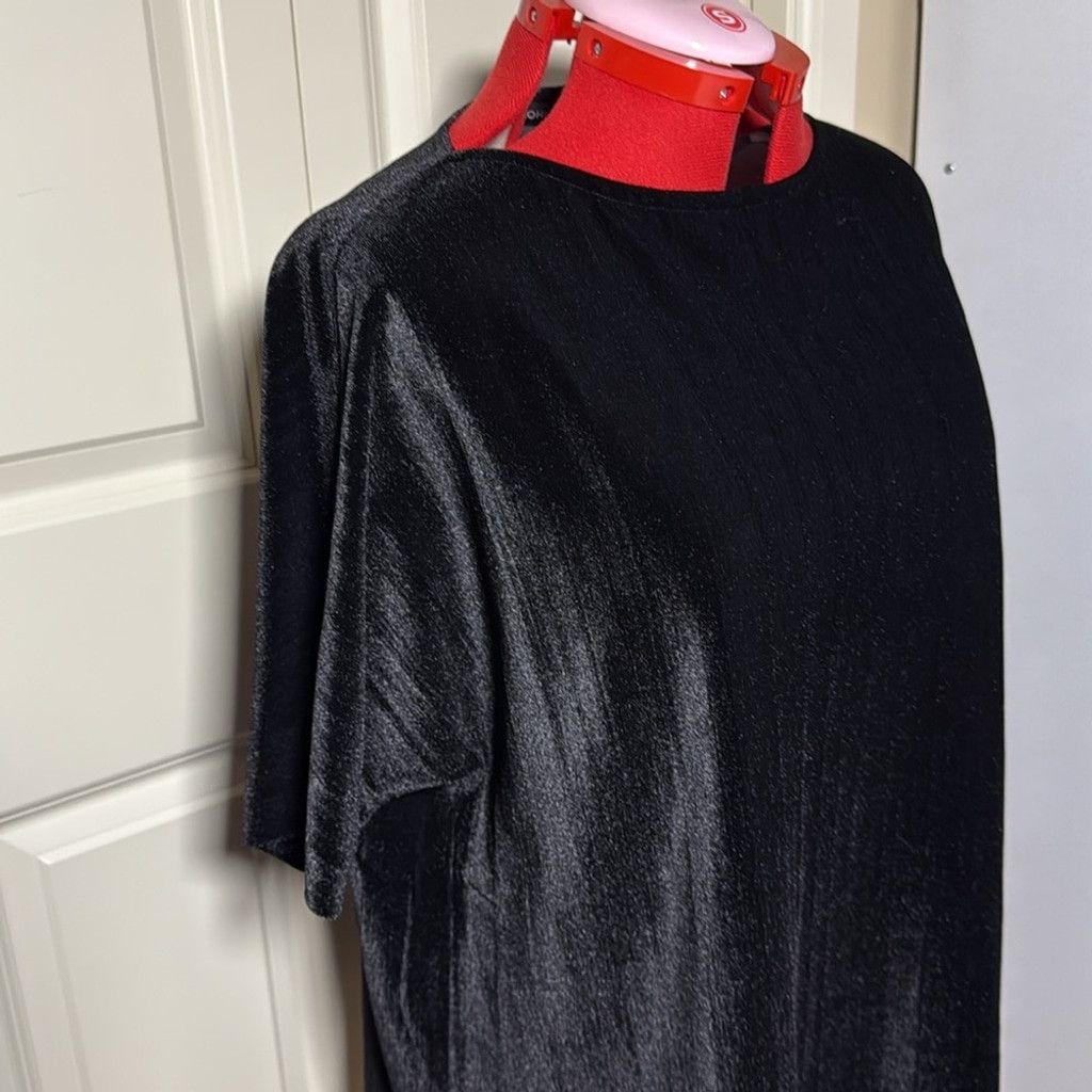 St. John St. John Black Boxy Relaxed Short Sleeve Tee Size L / US 10 / IT 46 - 14 Thumbnail