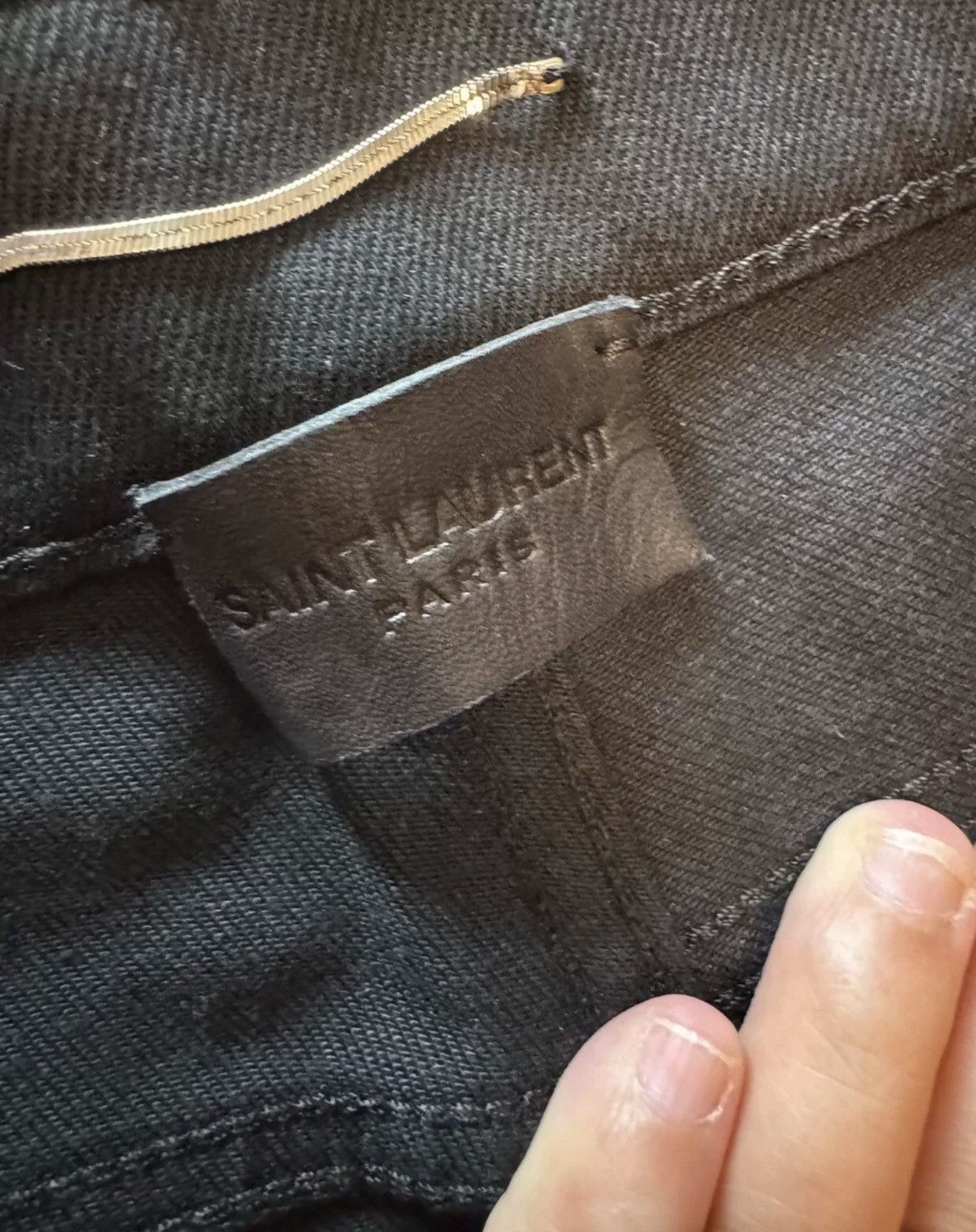 Saint Laurent Paris × Yves Saint Laurent Saint Laurent ysl Men's Tight Black Classic Jeans Size US 31 - 3 Thumbnail