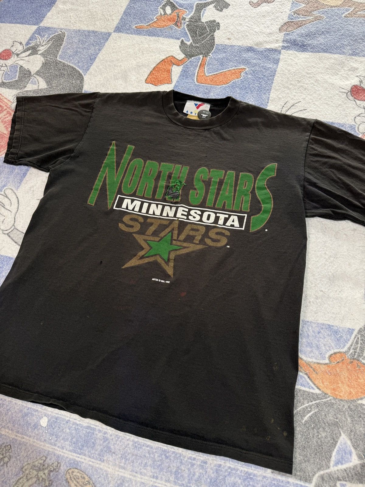 NHL Vintage distressed minnesota north stars tee Size US L / EU 52-54 / 3 - 2 Thumbnail