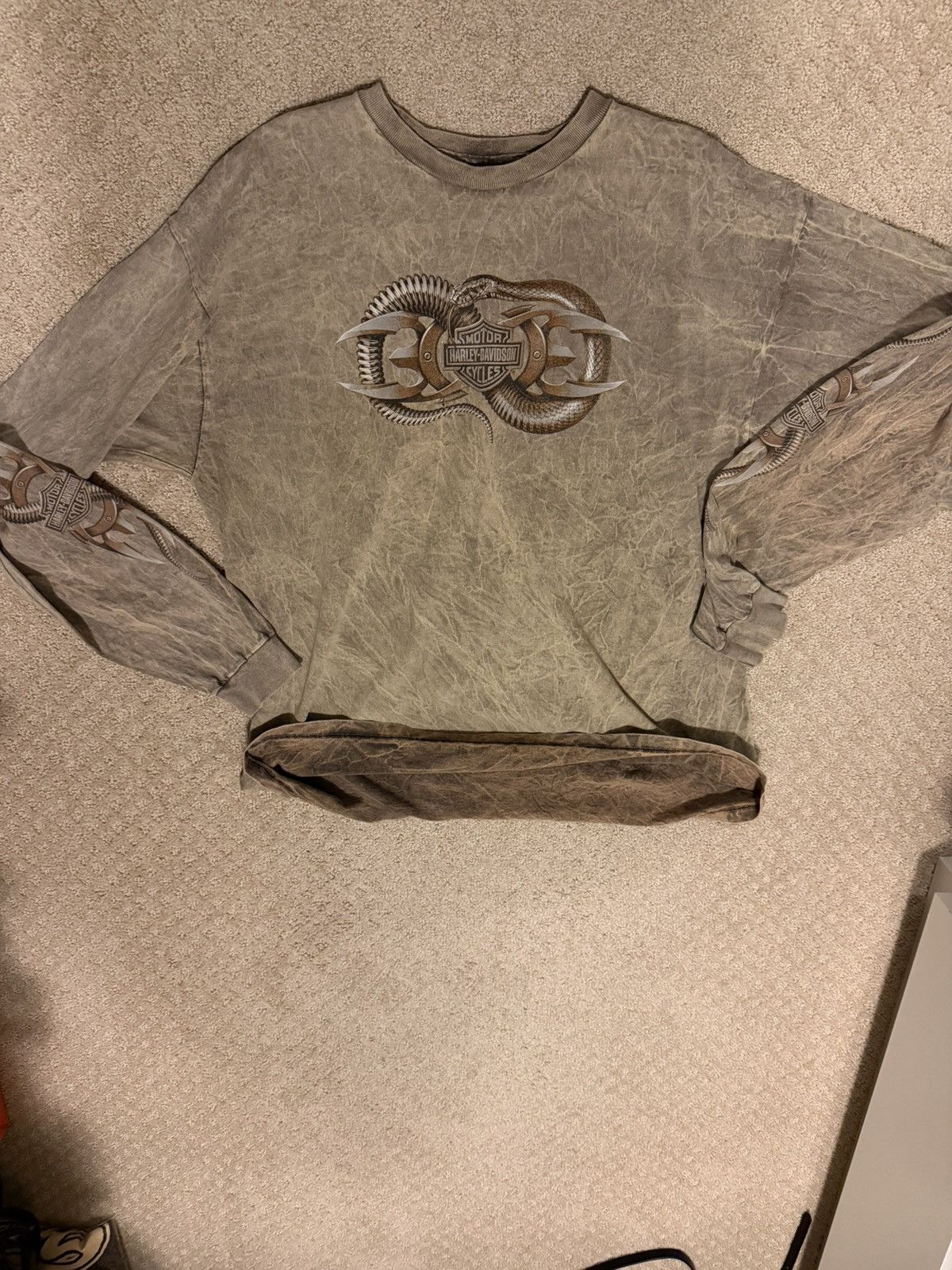 Harley Davidson SUPER FADED VINTAGE HARLEY TEE Size US XXL / EU 58 / 5 - 1 Thumbnail