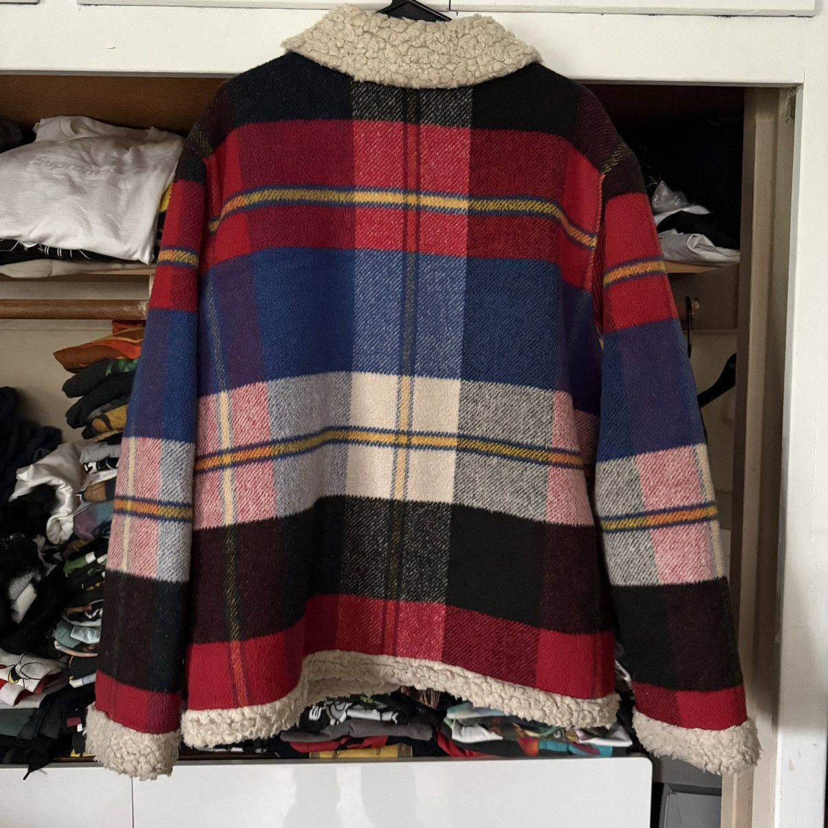 Supreme FW17 Plaid Shearling Bomber Size US L / EU 52-54 / 3 - 2 Thumbnail