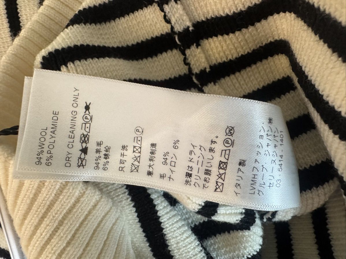Celine CELINE Boatneck Sweater in Striped Knit Size US XL / EU 56 / 4 - 8 Thumbnail