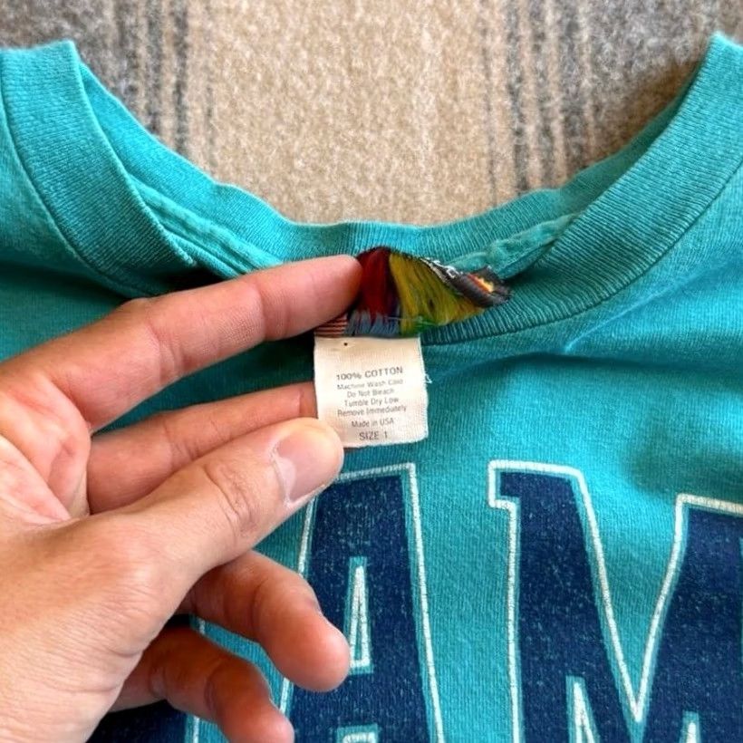Vintage VINTAGE 90s University Of Bahamas T-Shirt Beach Large L Men Short Sleeve Solid Blue 90s College University Beach Shirt Mens Size US L / EU 52-54 / 3 - 4 Thumbnail