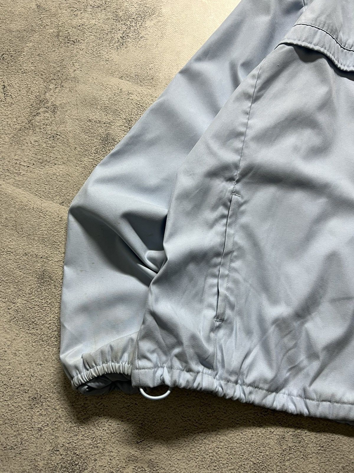 Nike × Vintage Vintage Y2k Nike 🩵 Nylon Mini Swoosh Jacket 90’s Size L / US 10 / IT 46 - 8 Thumbnail