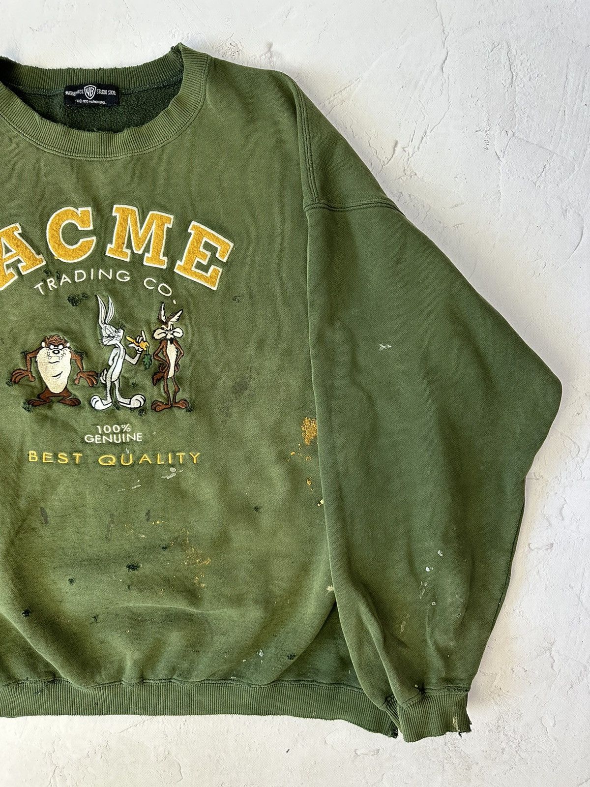 Other Vintage Warner Bros Studios Dead Sweatshirt Size US XL / EU 56 / 4 - 2 Thumbnail