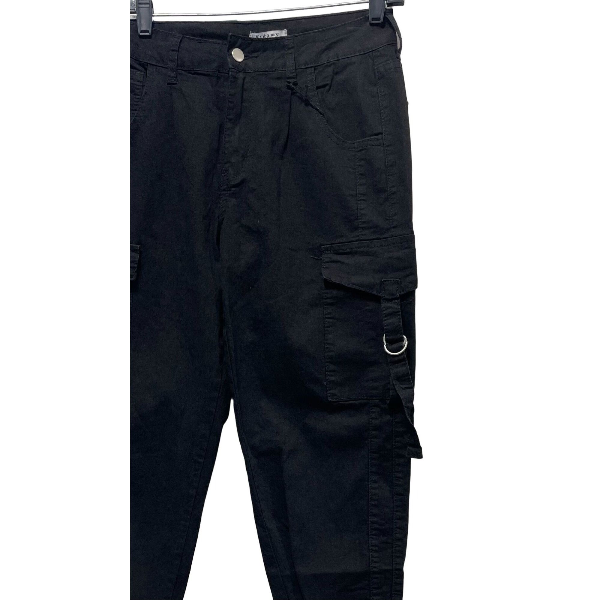 Other Kreamy - Women's Cozy Cargo Jogger Pants With Multi Pockets Size 29" - 15 Thumbnail