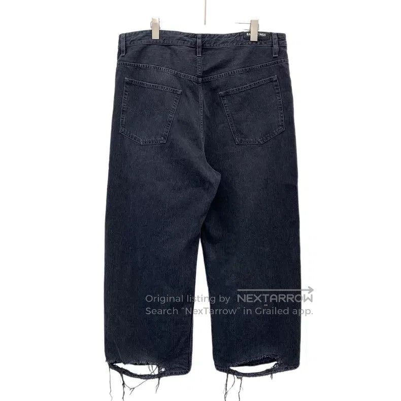 Balenciaga Balenciaga size XS Black Washed Destroyed Design Cotton Dr Size US 27 - 2 Thumbnail