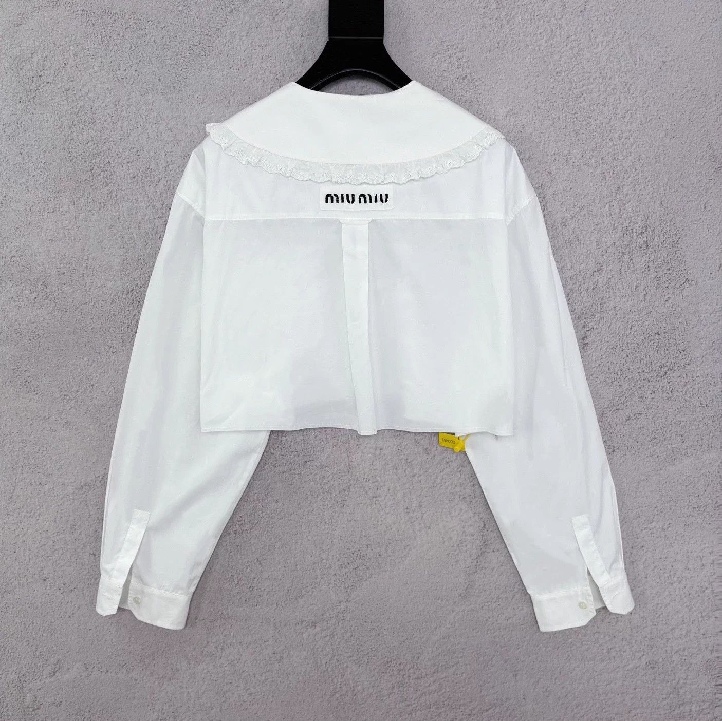 Miu Miu Miu Miu Petal Collar Back Logo Shirt 42 Size M / US 6-8 / IT 42-44 - 2 Thumbnail