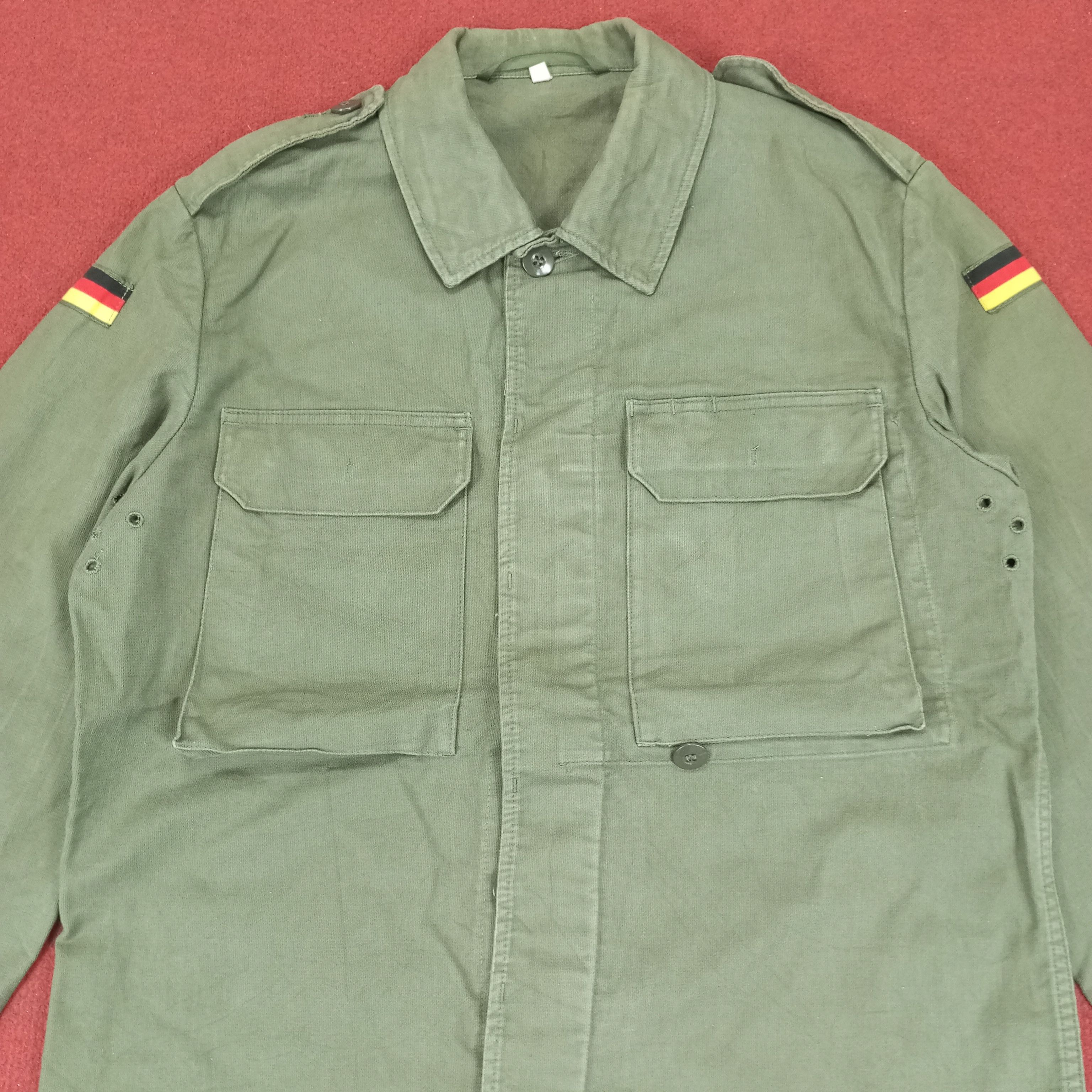 Vintage Germany Military Style Jacket Double Pocket Design Size US M / EU 48-50 / 2 - 2 Thumbnail