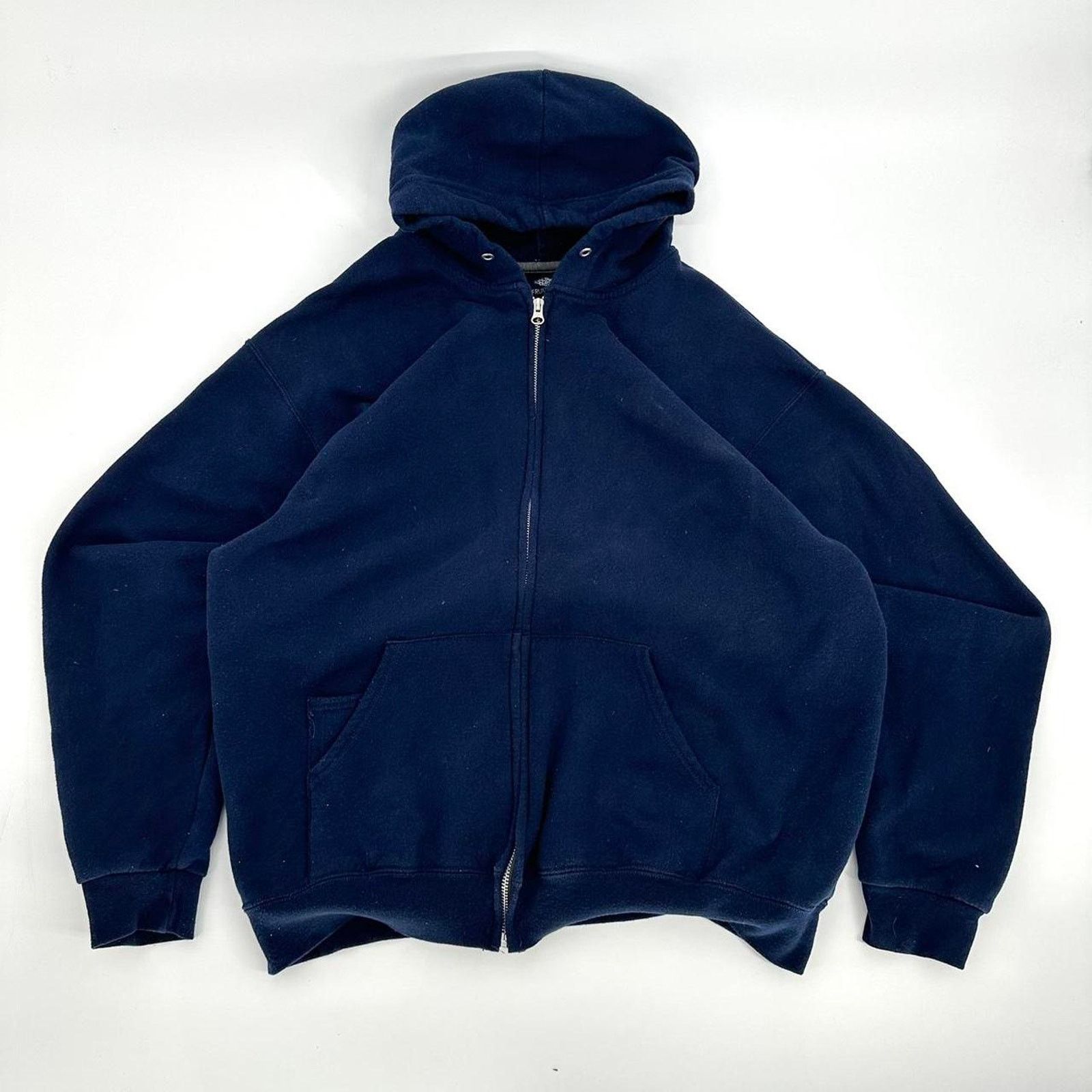 Fruit Of The Loom Baggy navy blank hoodie Size US L / EU 52-54 / 3 - 1 Thumbnail