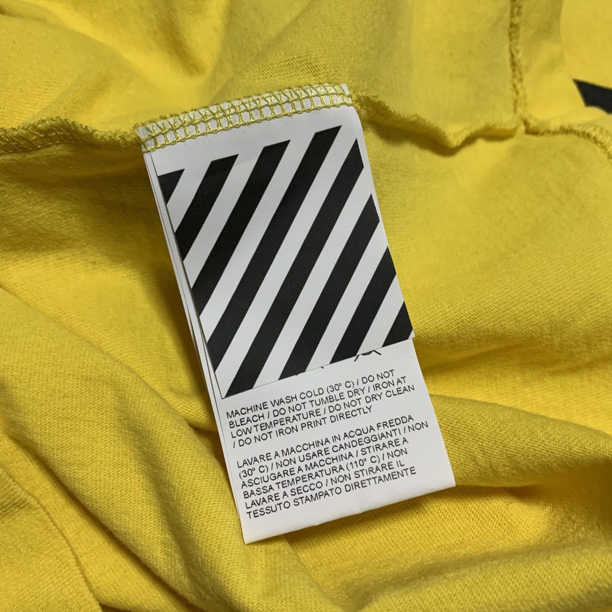 Off-White Off White XS Hand Arrows Yellow Long Sleeve Top Virgil Abloh Size US XS / EU 42 / 0 - 8 Thumbnail