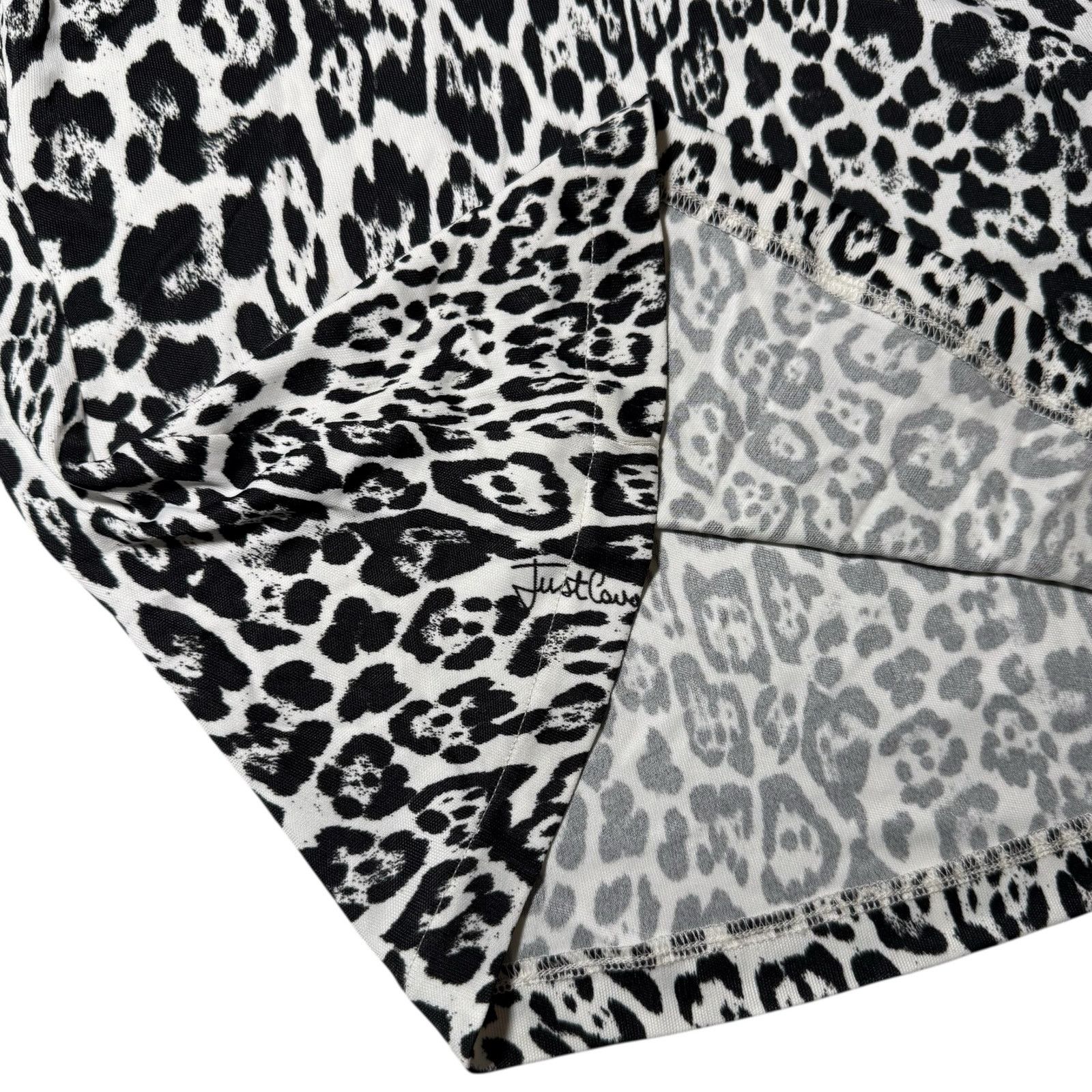 Just Cavalli Just Cavalli Leopard Print Top Funnel Neck IT 44 US Large Size M / US 6-8 / IT 42-44 - 7 Thumbnail