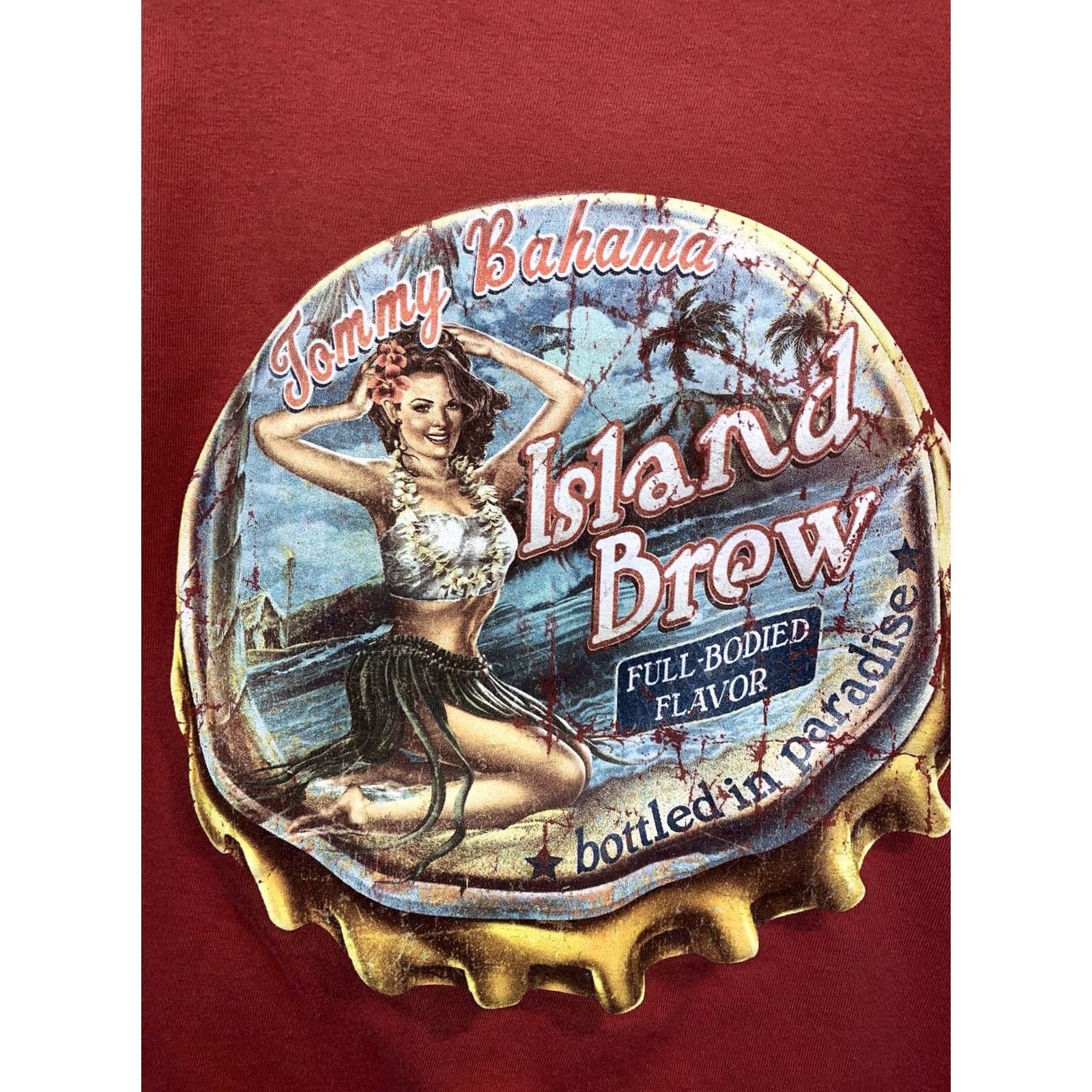 Tommy Bahama Tommy Bahama Men’s Shirt M Island Brew Graphic Print Distressed T Shirt-3807 Rust Red Beach Classic Beer Vintage No N/A Size US M / EU 48-50 / 2 - 6 Thumbnail