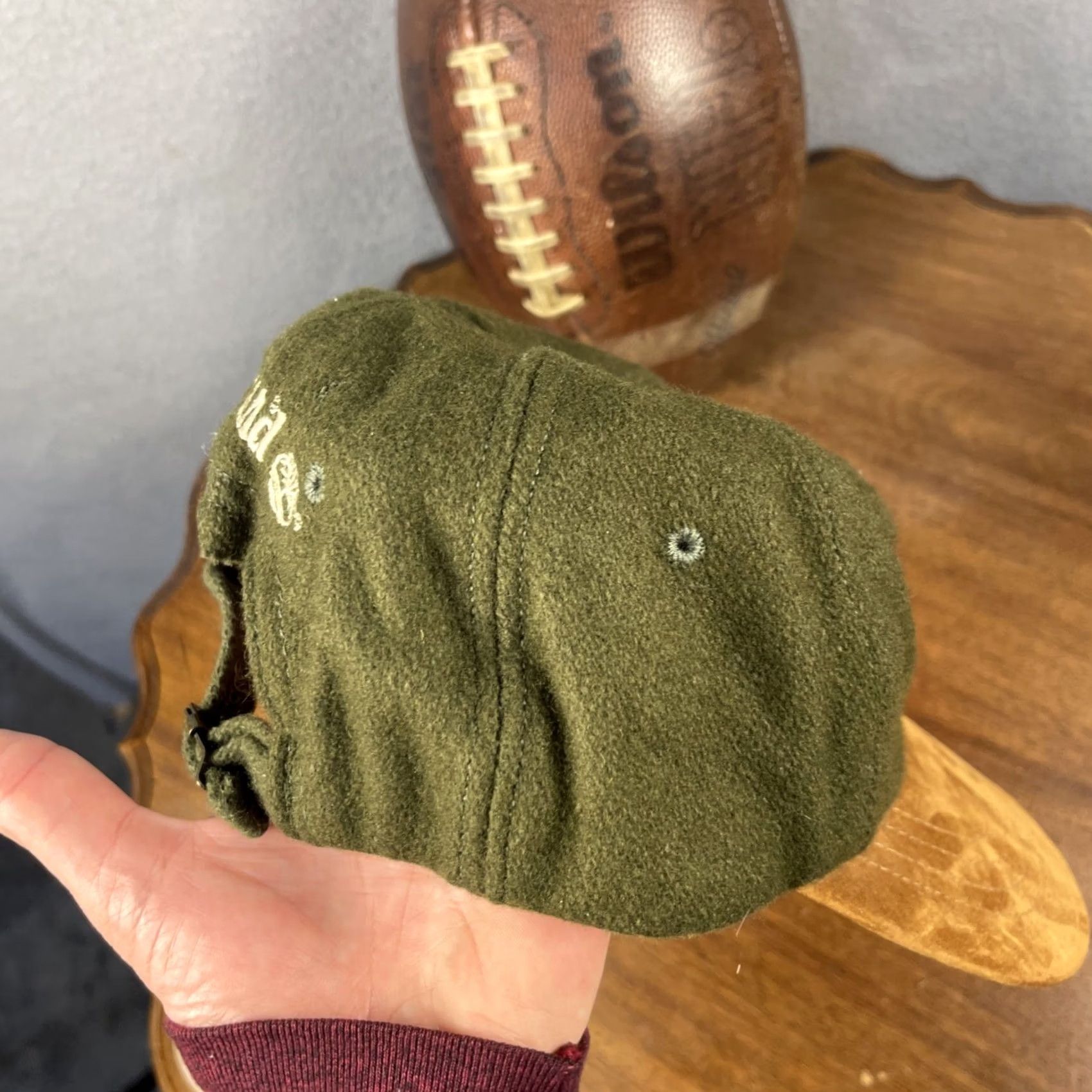 Timberland VINTAGE Timberland Cap Hat Wool Suede Leather One Size Made In USA Weathergear 90s Outdoor USA Size ONE SIZE - 4 Thumbnail