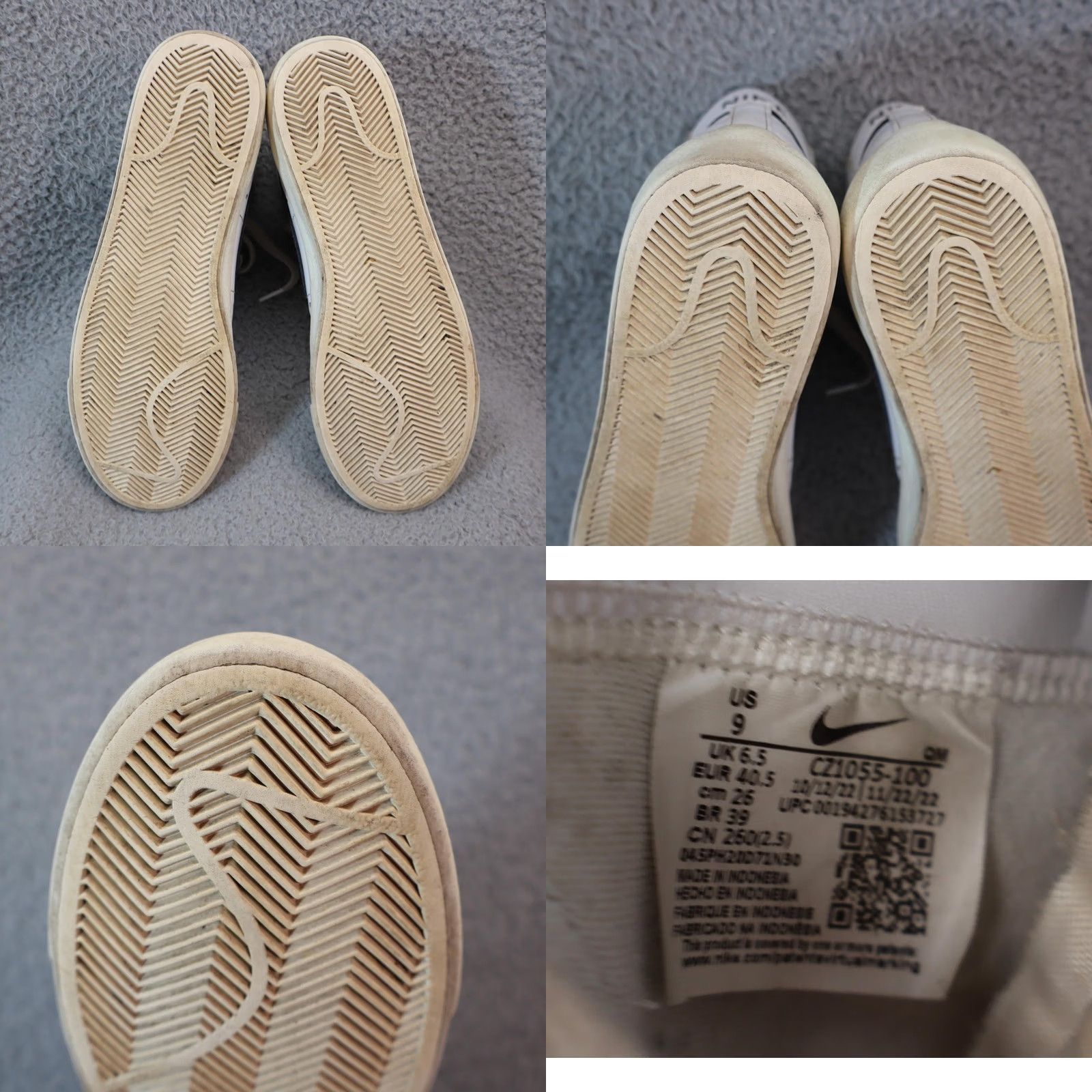 Nike Nike Womens Blazer Mid '77 Shoes White Blk US 9 Sneaker Casual Comfort Leather Lace Up CZ1055-100 Size M / US 6-8 / IT 42-44 - 8 Thumbnail