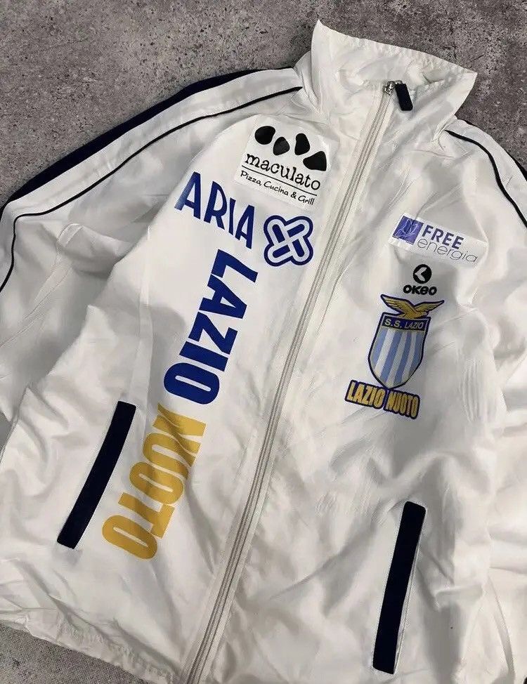 Japanese Brand × Vintage Nike Lazio Vintage Zip Hoodie Football Soccer Jersey Size US S / EU 44-46 / 1 - 6 Thumbnail