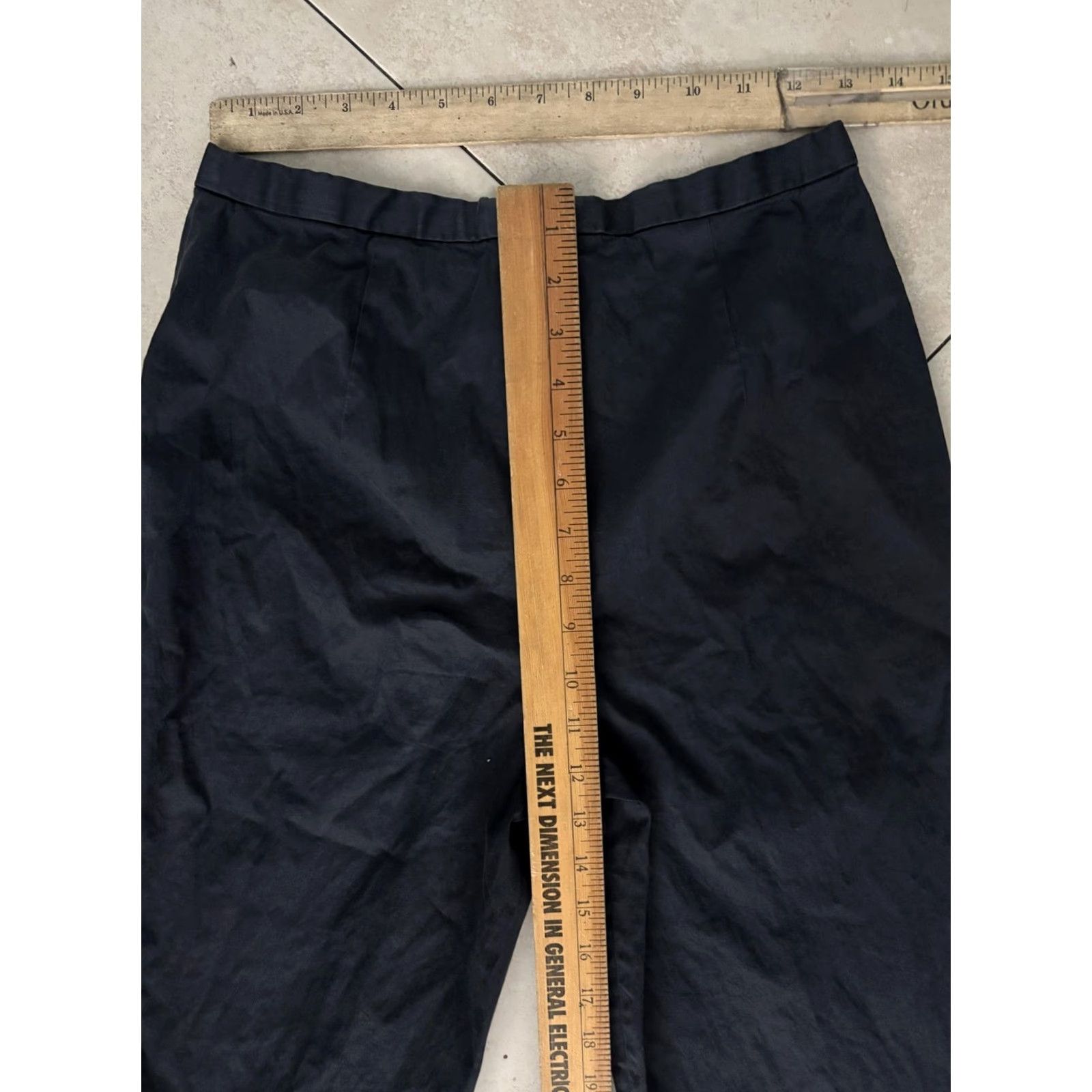 Giorgio Armani Giorgio Armani Pants Womens 8 Black Le Collezioni Slim Tapered Classic Stretch Dress Pants Women's 8 Black Size 30" / US 8 / IT 44 - 5 Thumbnail
