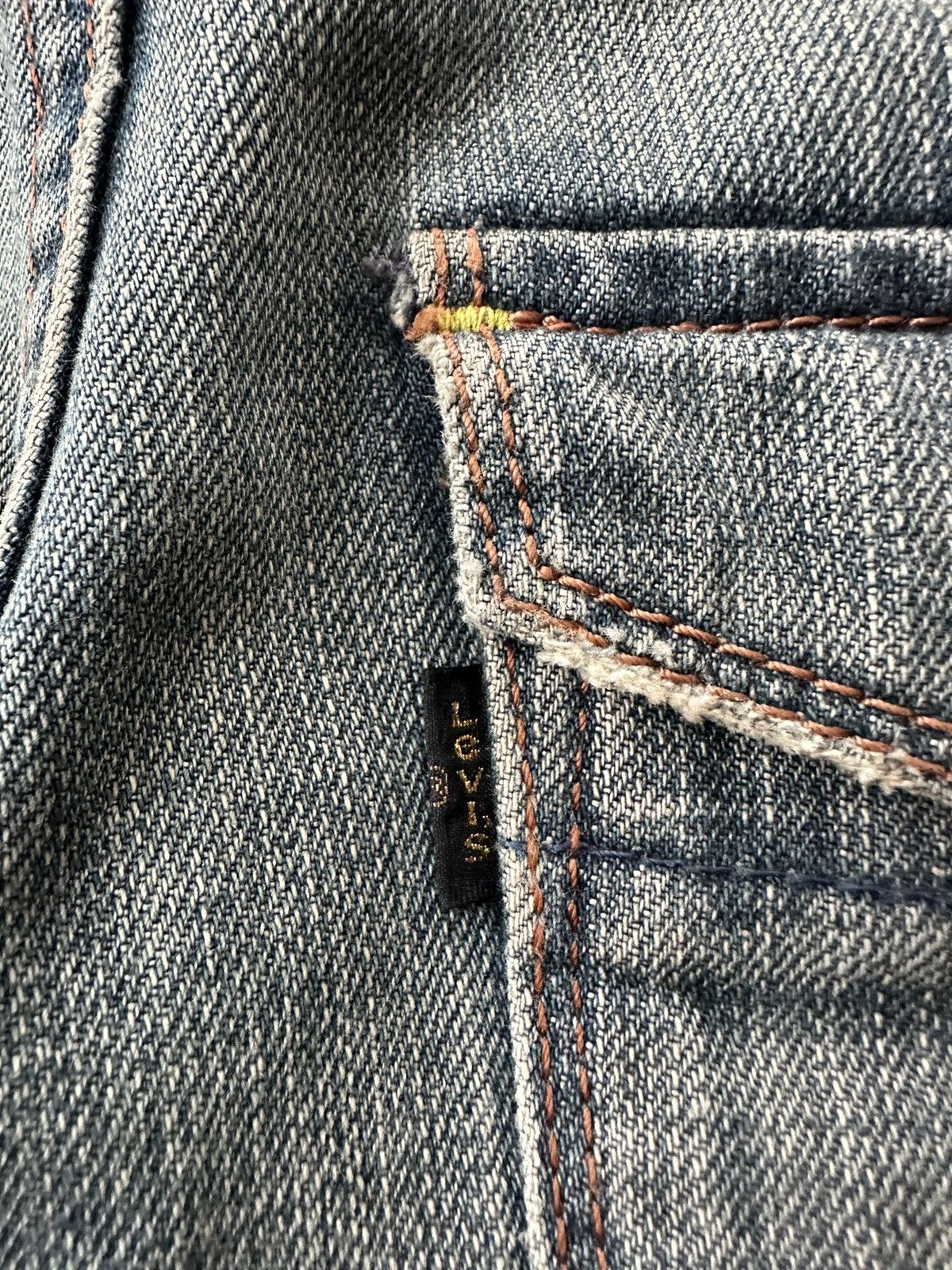 Levi's Vintage Levis Black Star Flare Dirty Style Denim D465 Size US 31 - 7 Thumbnail