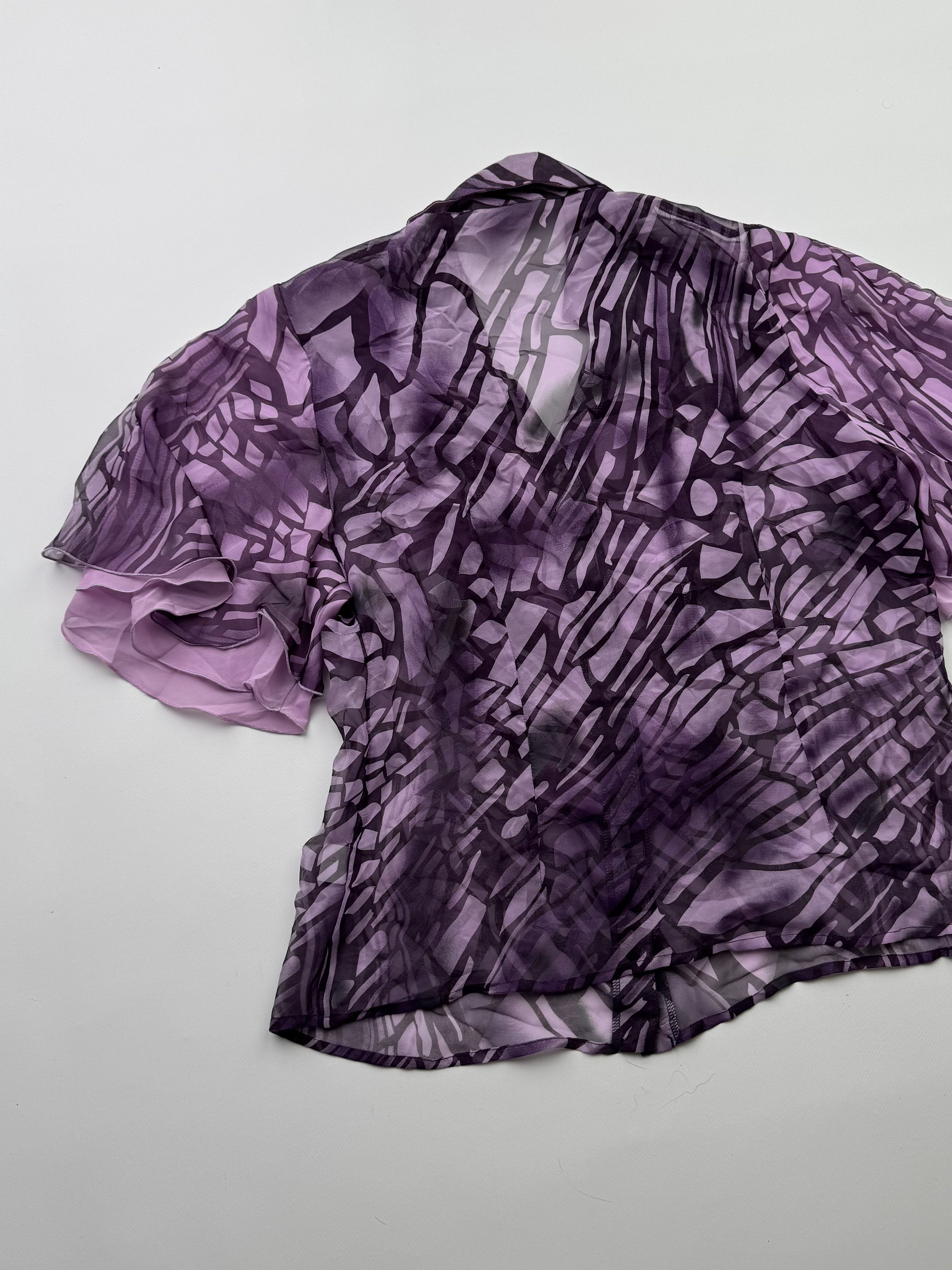Japanese Brand Vintage Mesh Blouse B572(V324)E2 Size M / US 6-8 / IT 42-44 - 8 Thumbnail
