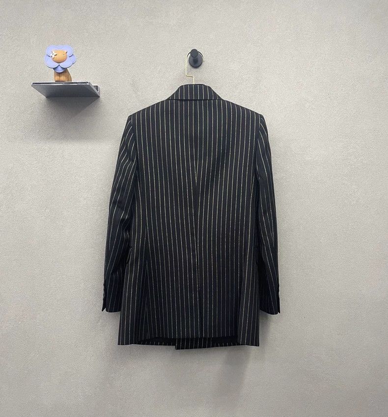 Saint Laurent Paris Saint Laurent ParisStriped double-breasted blazer jacket 2 Size XXS / US 00 / IT 34 - 2 Thumbnail