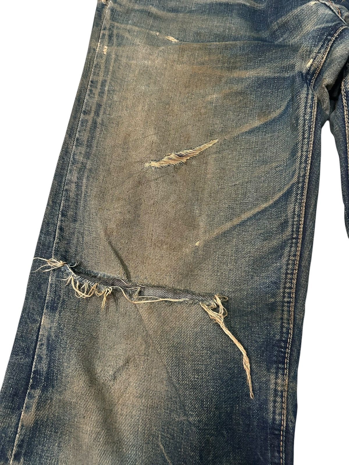 Japanese Brand × Kapital × Vintage Rusty SugarCane Selvedge Distressed Denim Jeans Size US 30 / EU 46 - 8 Thumbnail