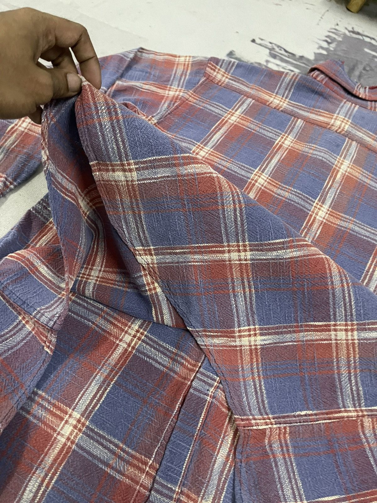 Sugar Cane 90s SUGAR CANE BUTTON UP SHIRT DISTRESSED Size US L / EU 52-54 / 3 - 14 Thumbnail