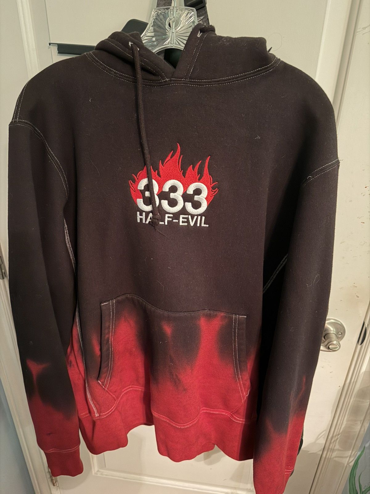 Half Evil Half evil tie dye black red hoodie Size US M / EU 48-50 / 2 - 1 Thumbnail