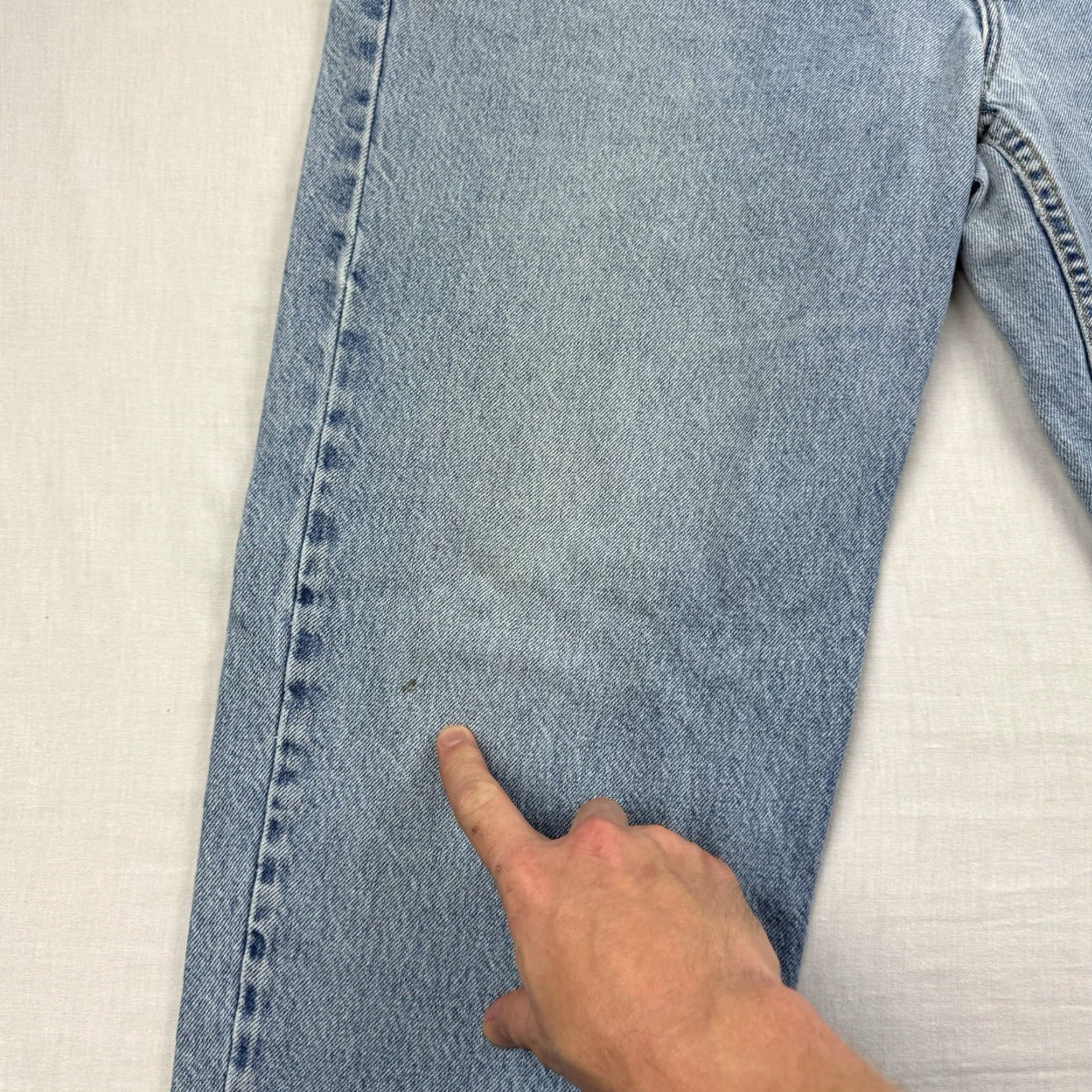 Levi's VINTAGE Levi's Jeans Men 38x30 Blue 90s Grunge Straight Pant Regular Inseam 30 Size US 38 / EU 54 - 3 Thumbnail