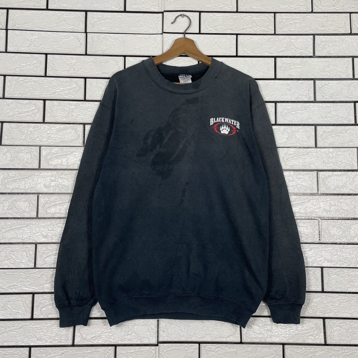 Japanese Brand Black Water Crewneck Sweatshirt Size US S / EU 44-46 / 1 - 1 Thumbnail