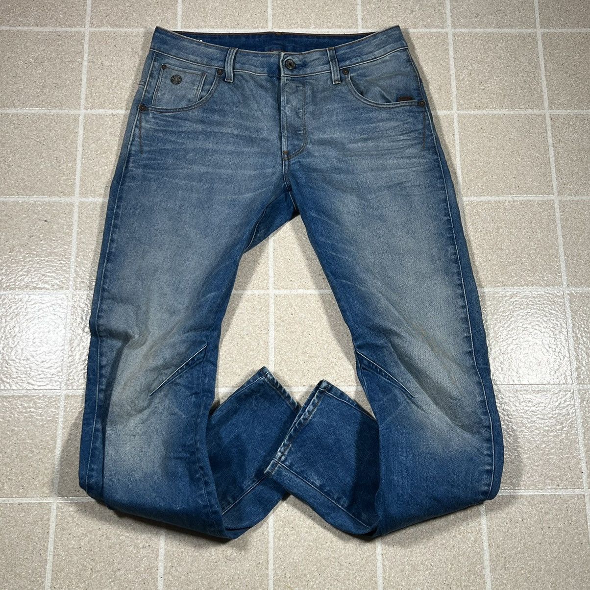 G-Star G Star Raw Jeans Men 31x32 Blue Arc 3D Slim Faded Denim Pant Size US 31 - 1 Thumbnail