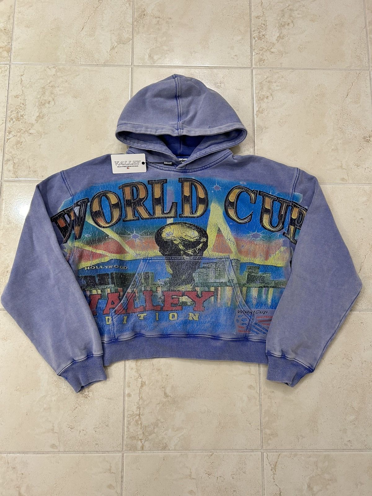 Vale Forever Valley Sport Blue World Cup Pullover Hoodie L
