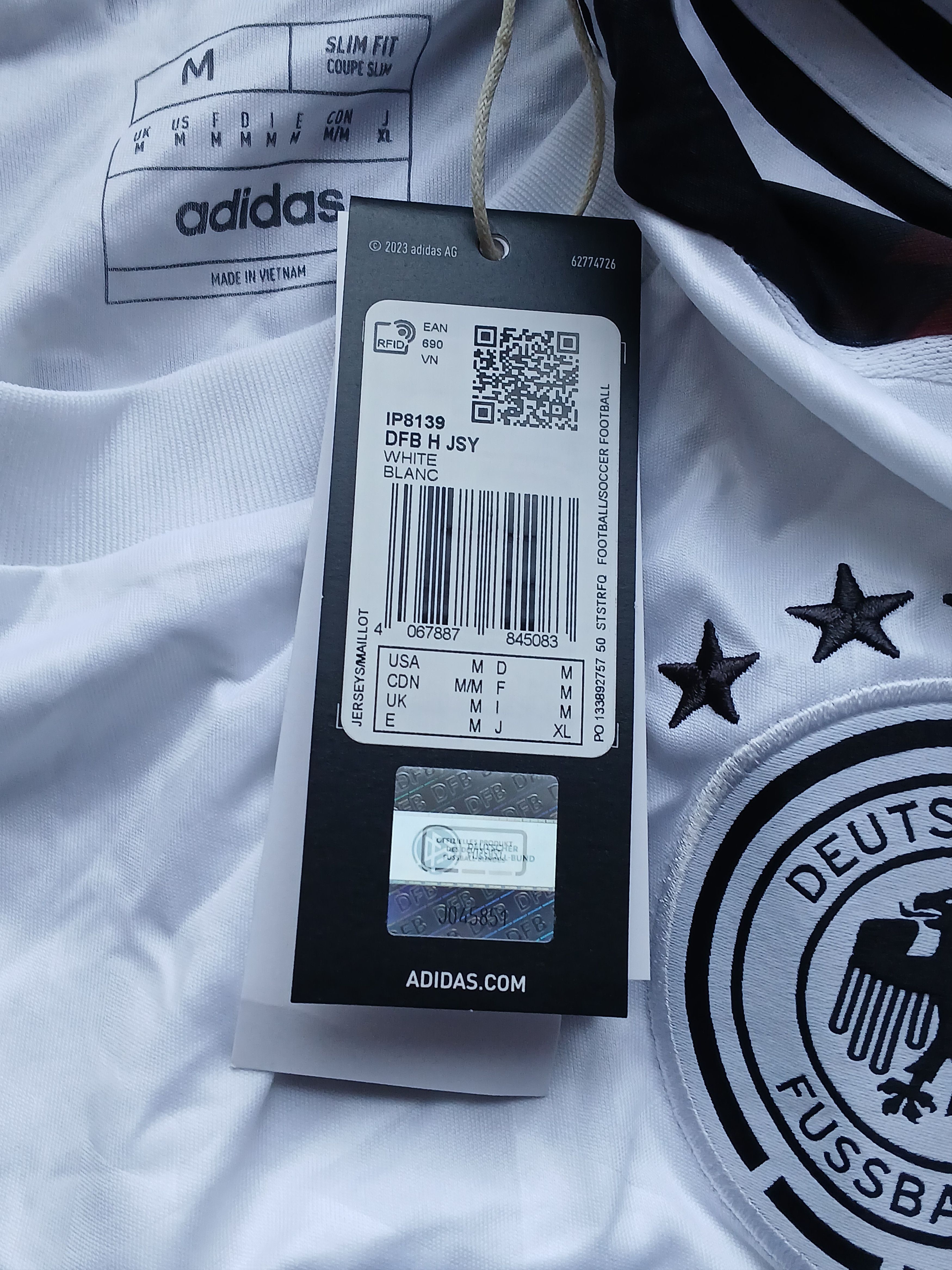Adidas Germany National Football Team 24/25 Home Jersey T-Shirt Size US M / EU 48-50 / 2 - 12 Thumbnail