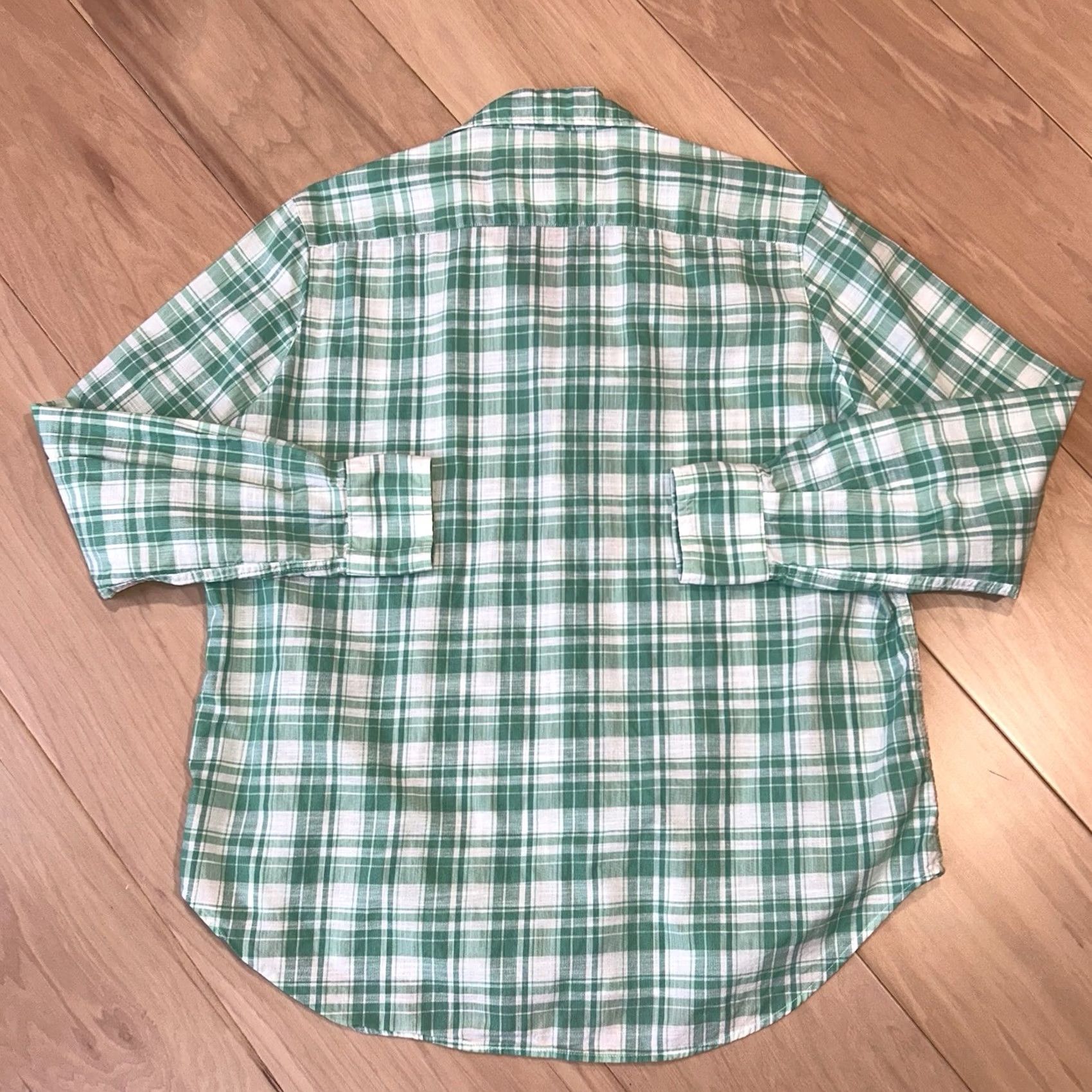 Frank & Eileen Frank & Eileen Barry Plaid Button Up Blouse Top Green Women’s XS Size XS / US 0-2 / IT 36-38 - 2 Thumbnail