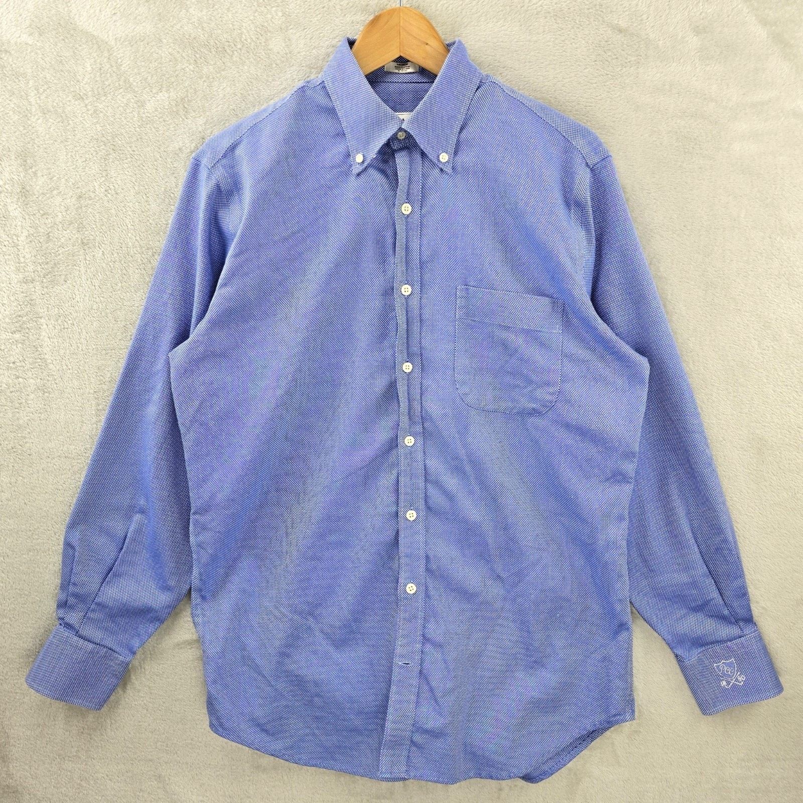 Peter Millar Peter Millar Shirt Mens Medium Birdseye Nanoluxe Button Down Size US M / EU 48-50 / 2 - 1 Thumbnail